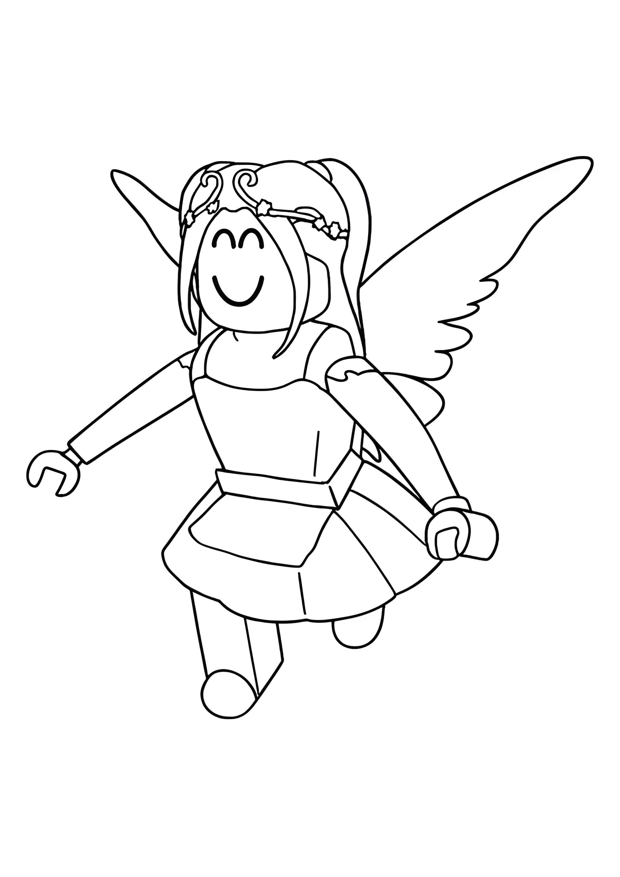 Раскраска Фея из 99 ночей в лесу