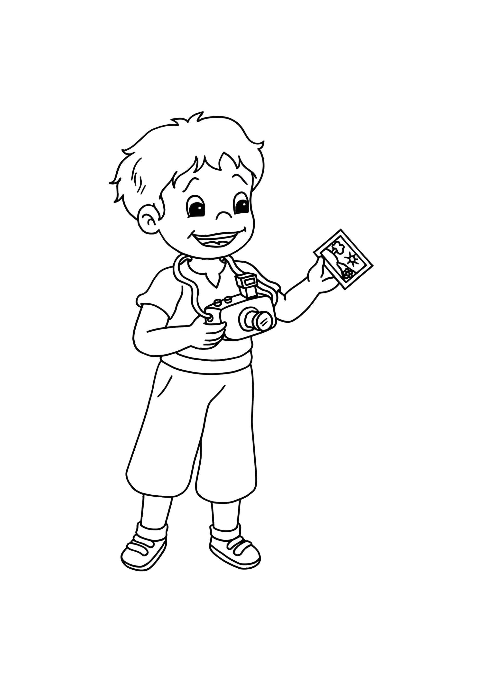 Раскраска Фотограф