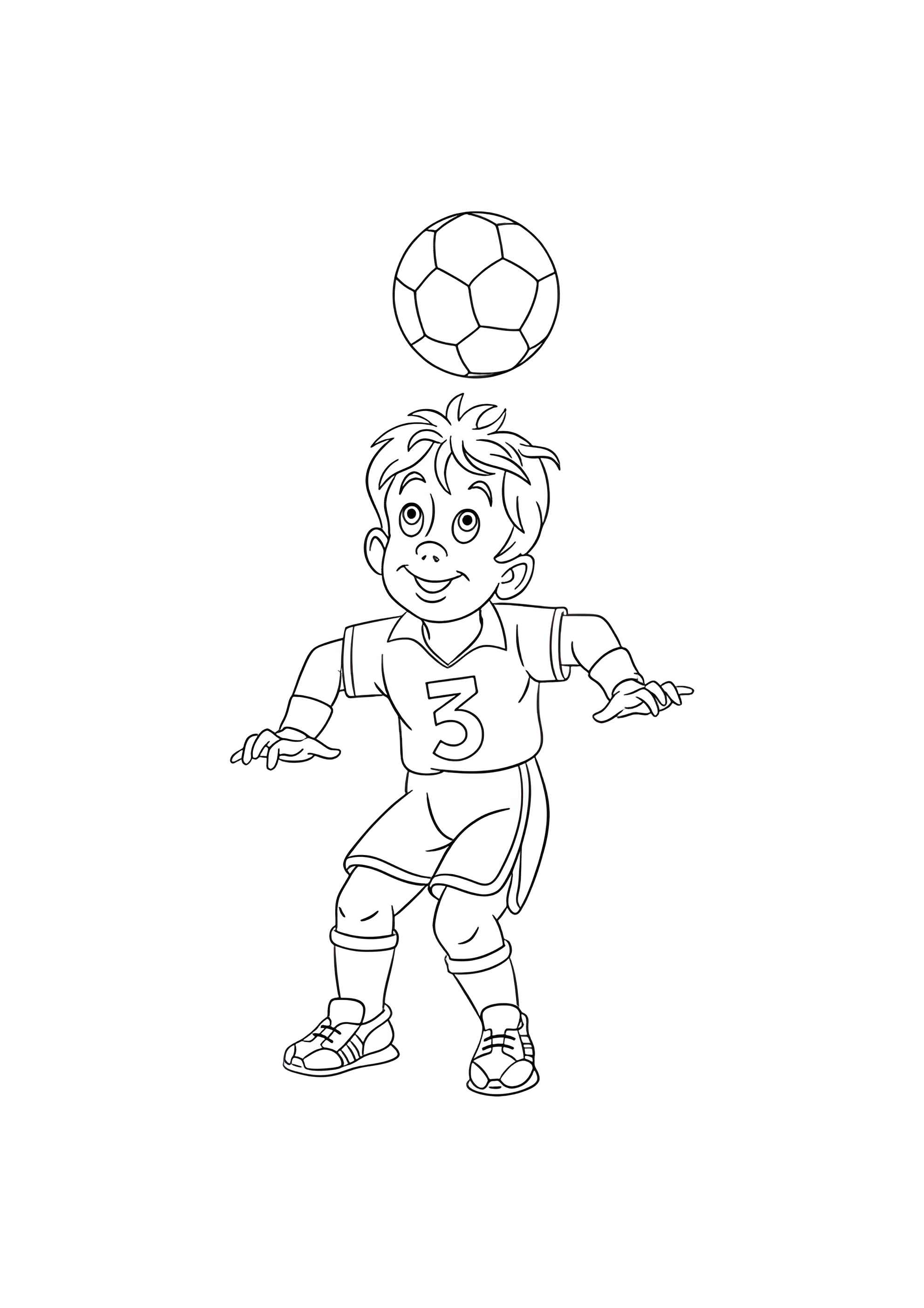 Раскраска Футболист