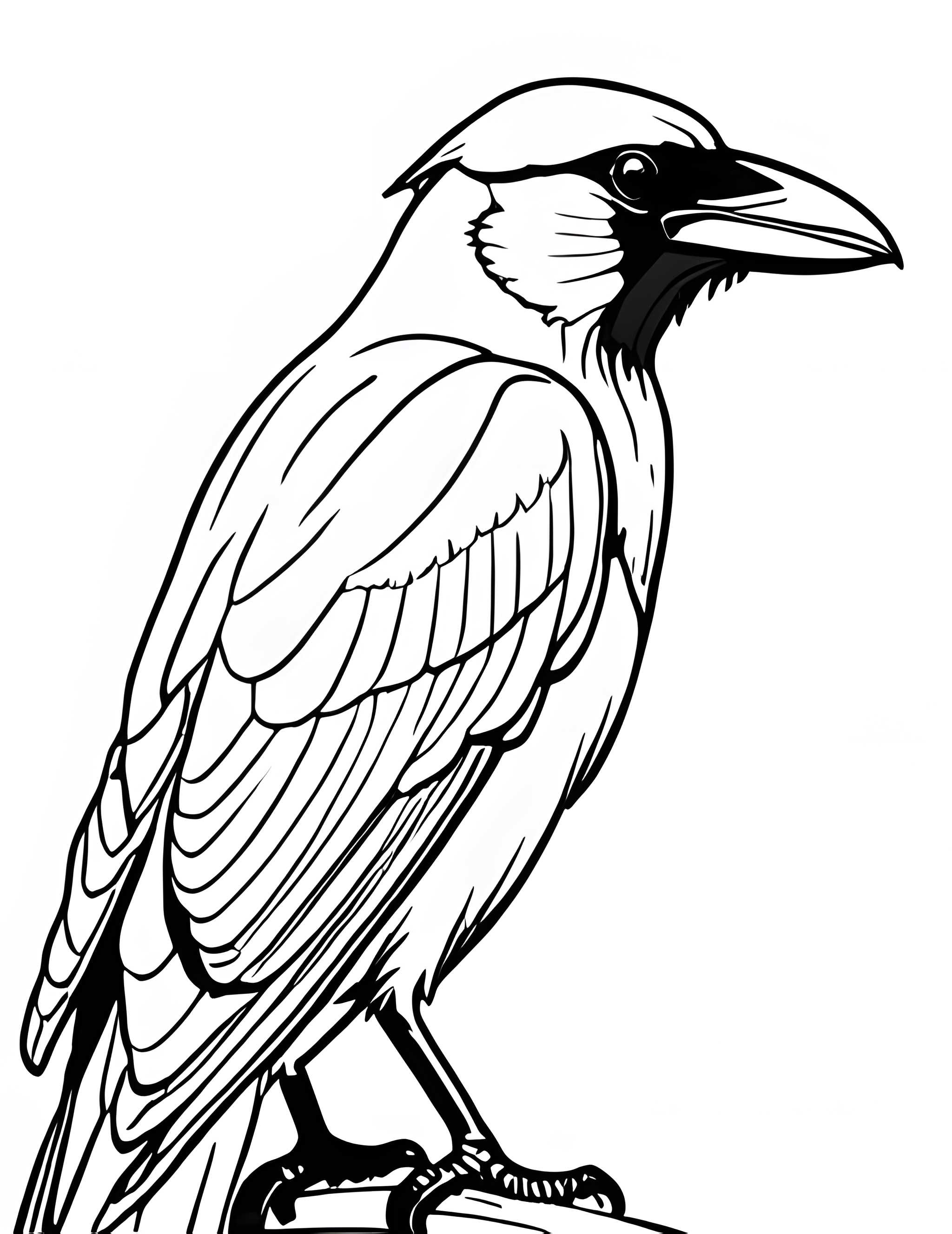 Раскраска Грач 1