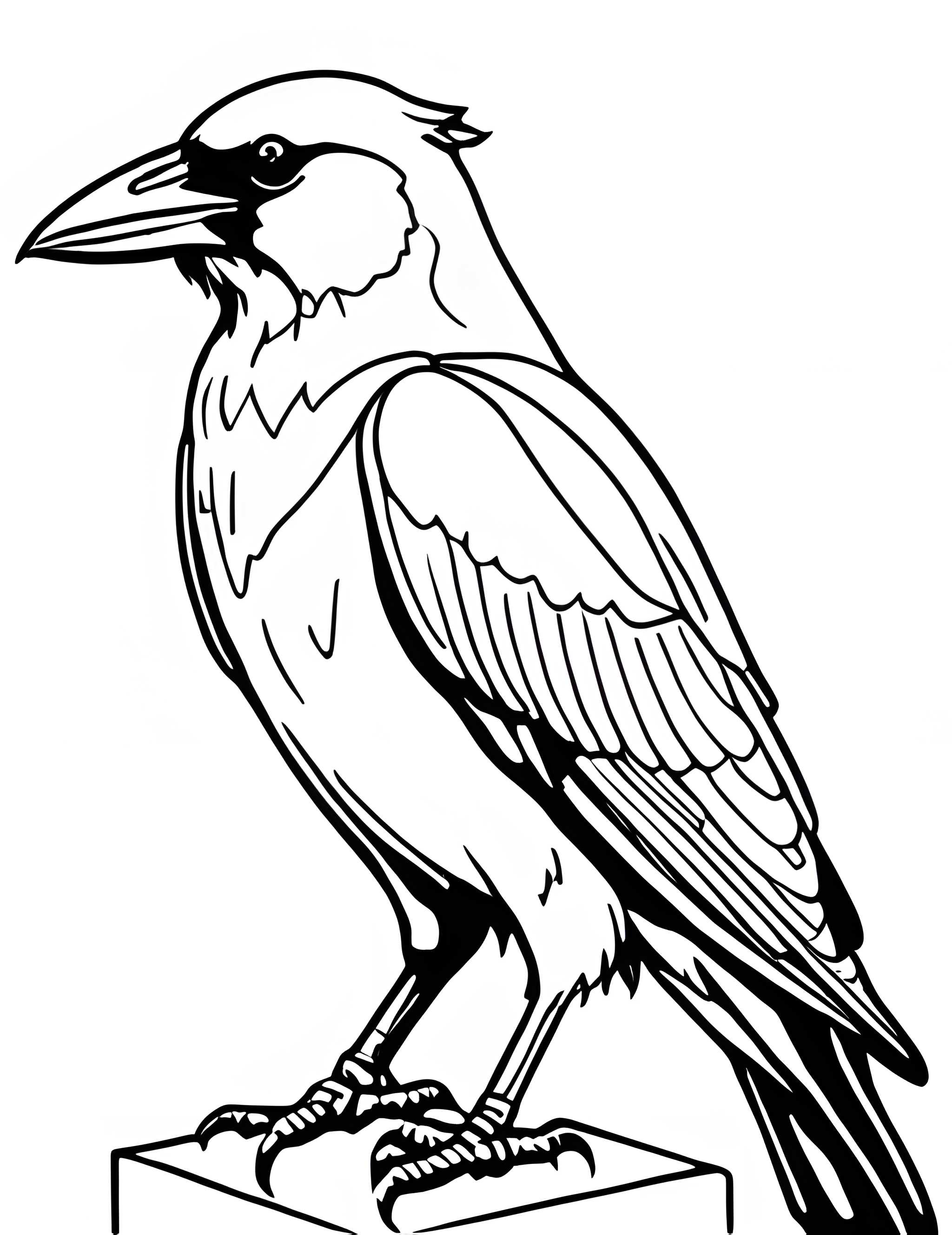 Раскраска Грач 10