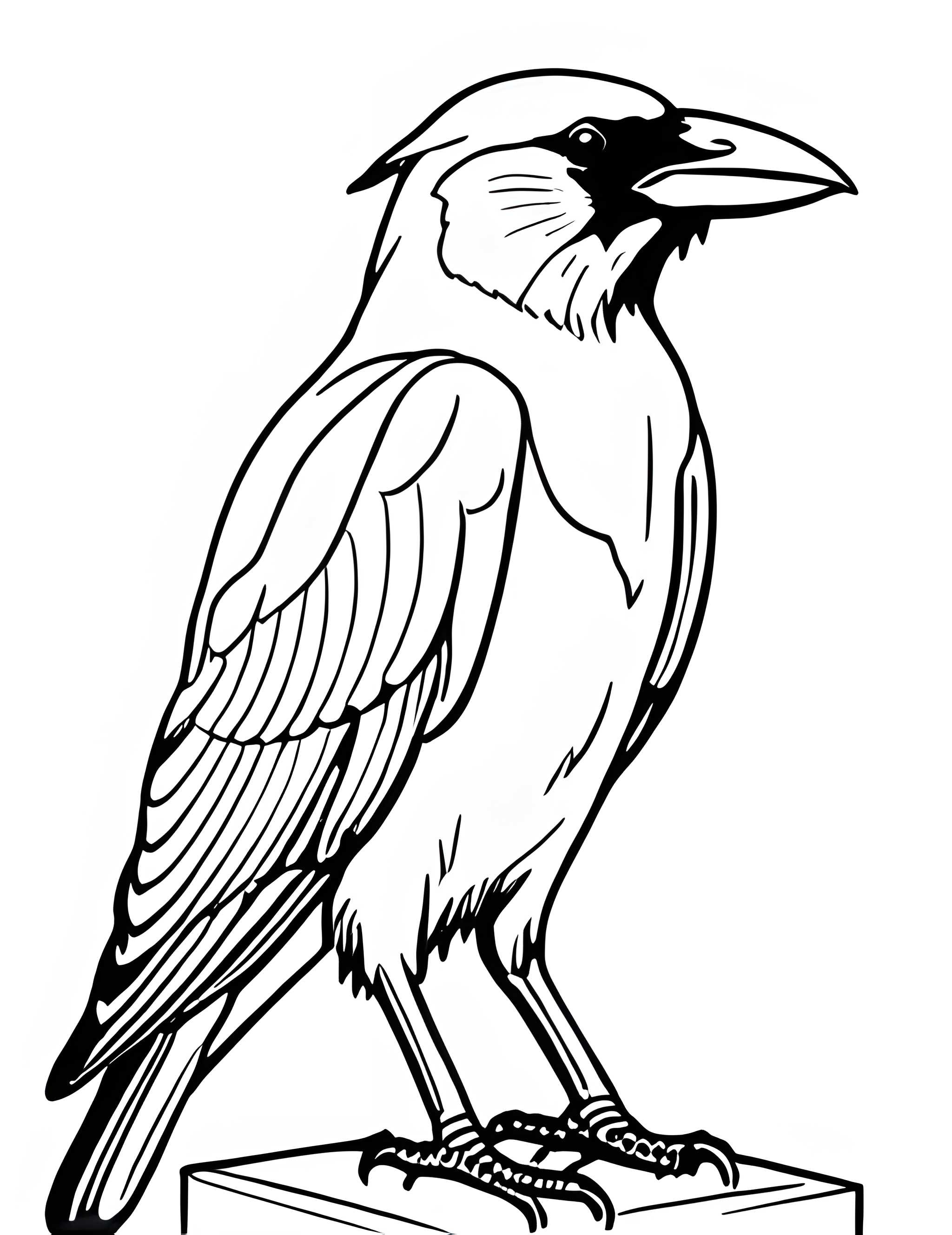 Раскраска Грач 11