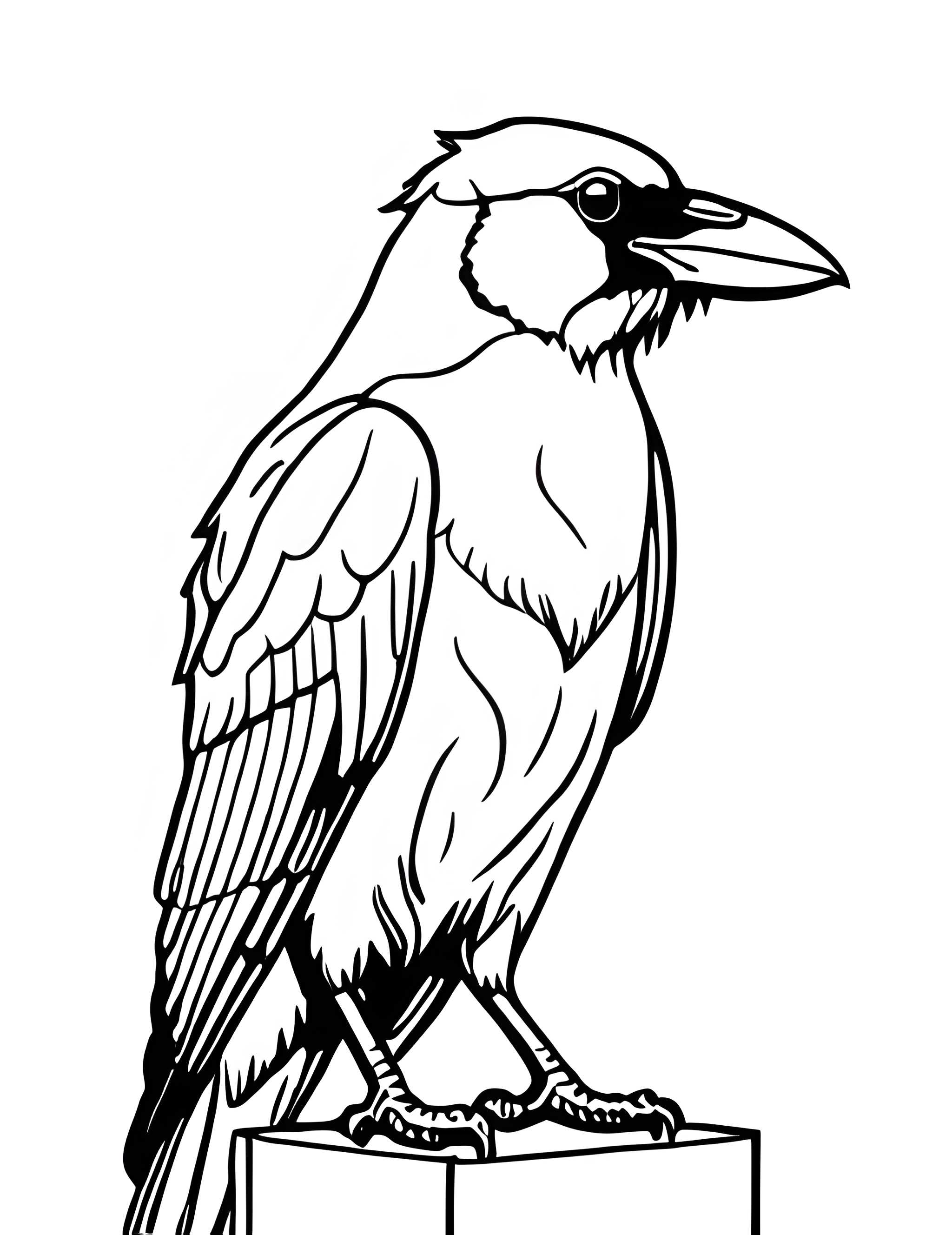 Раскраска Грач 13