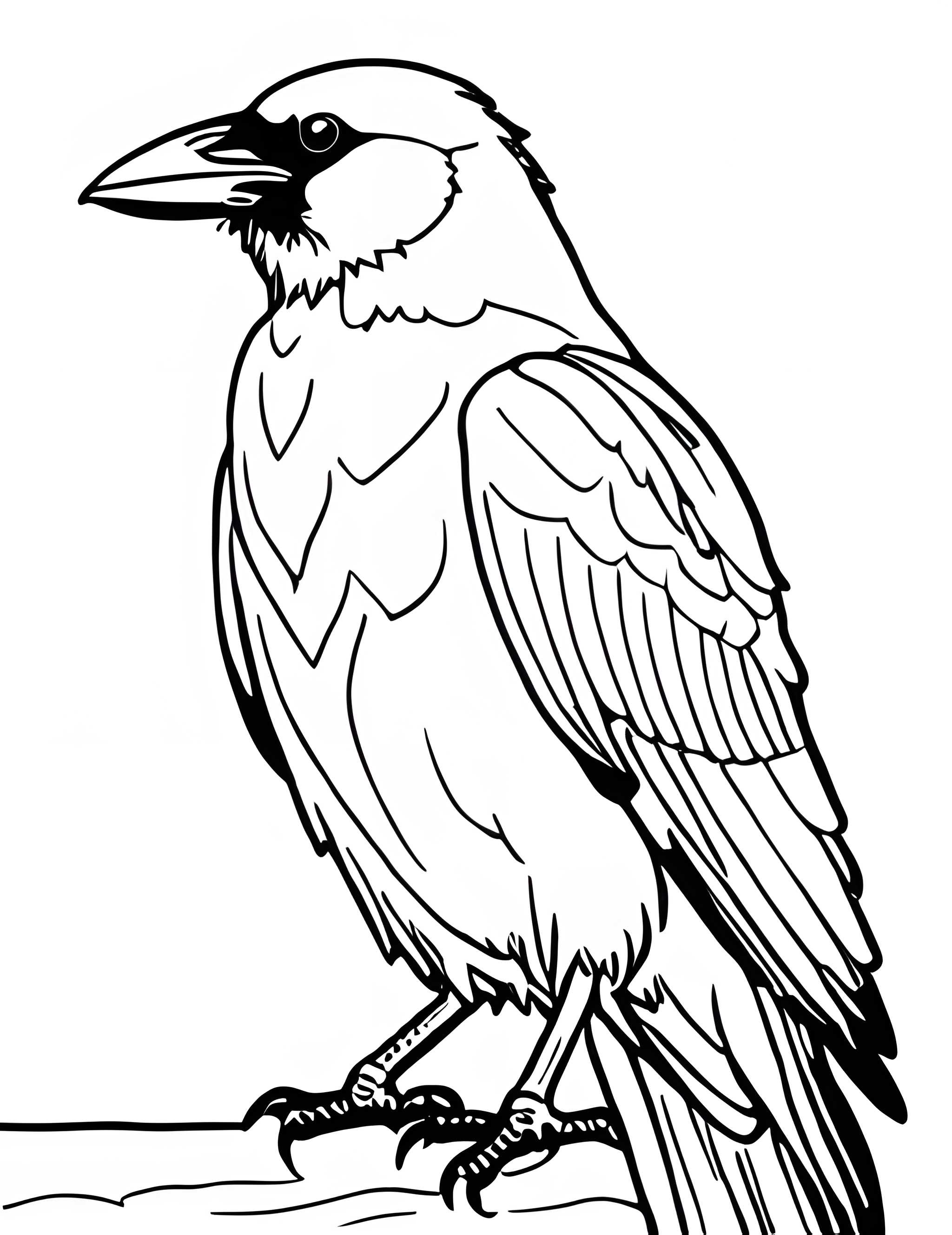 Раскраска Грач 14