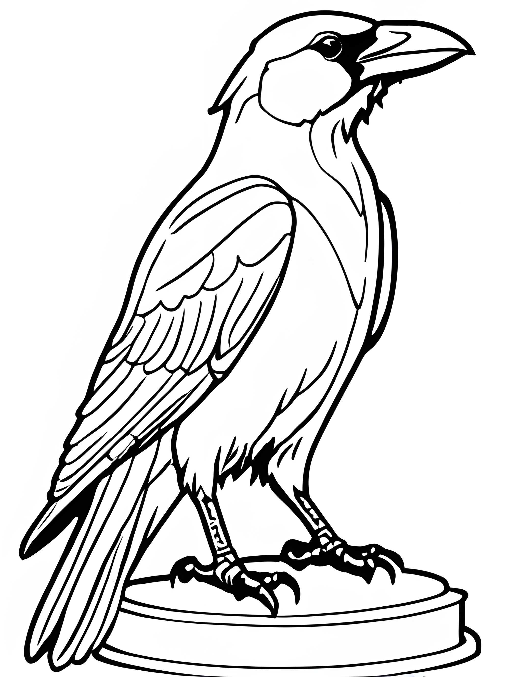 Раскраска Грач 15