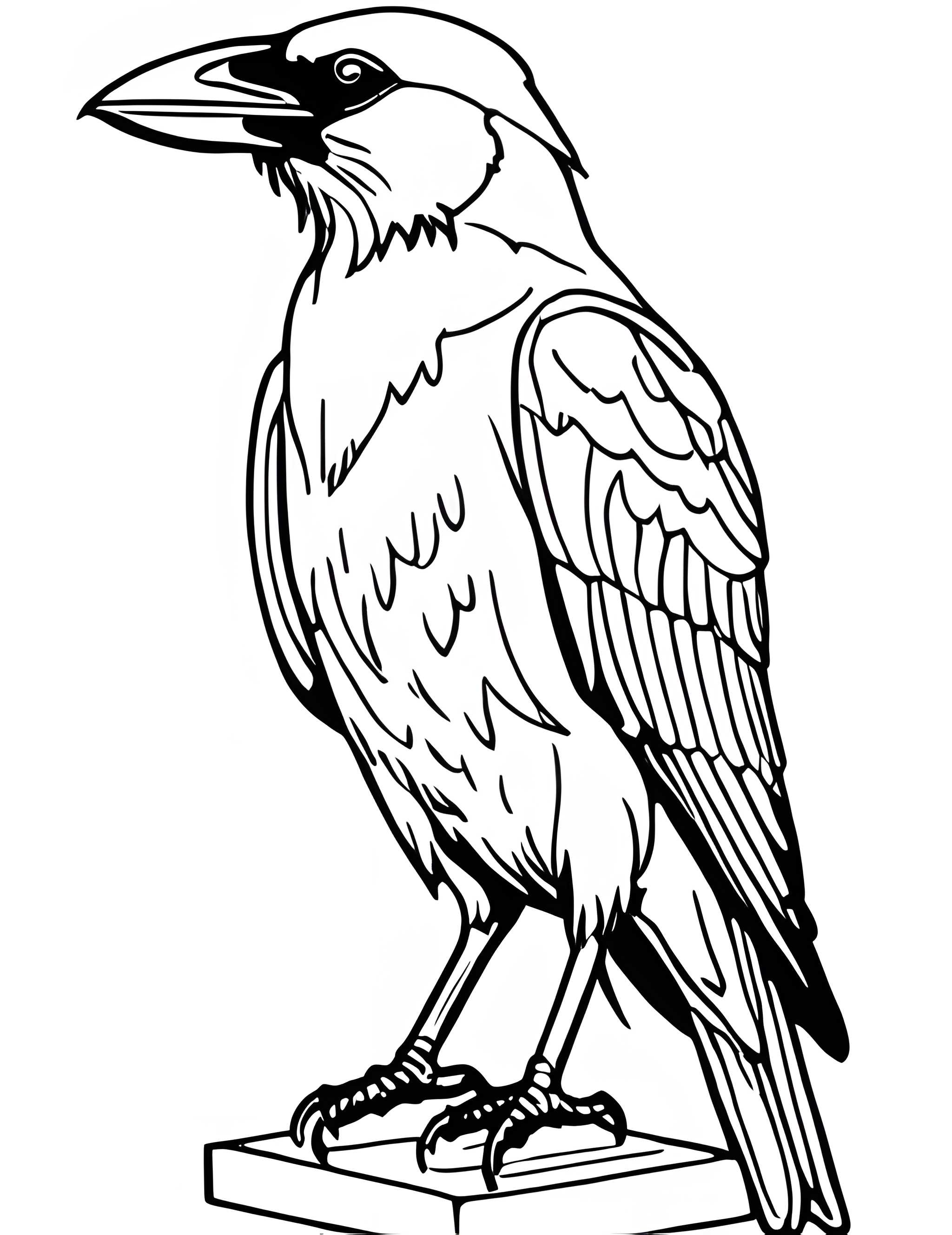 Раскраска Грач 16