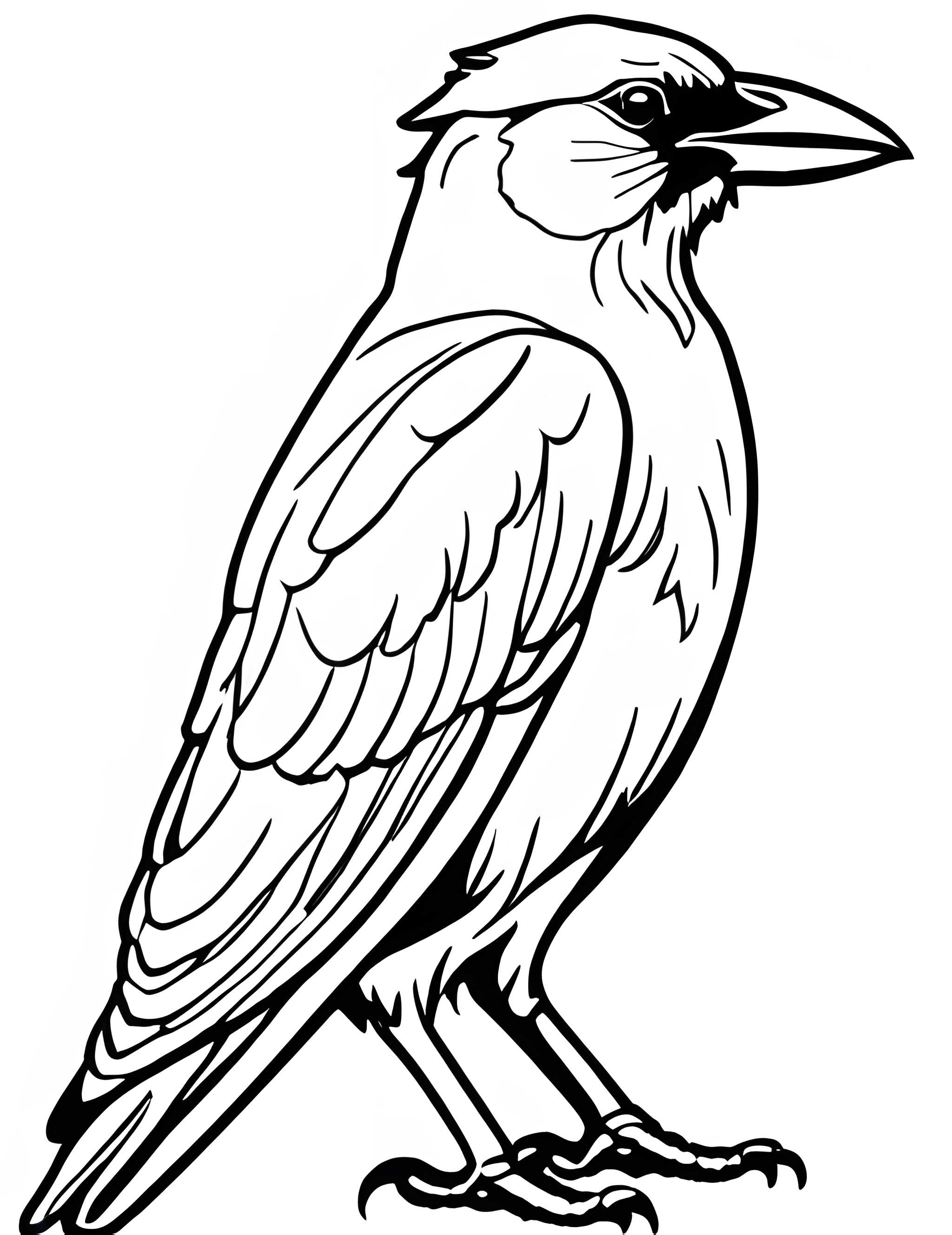 Раскраска Грач 17