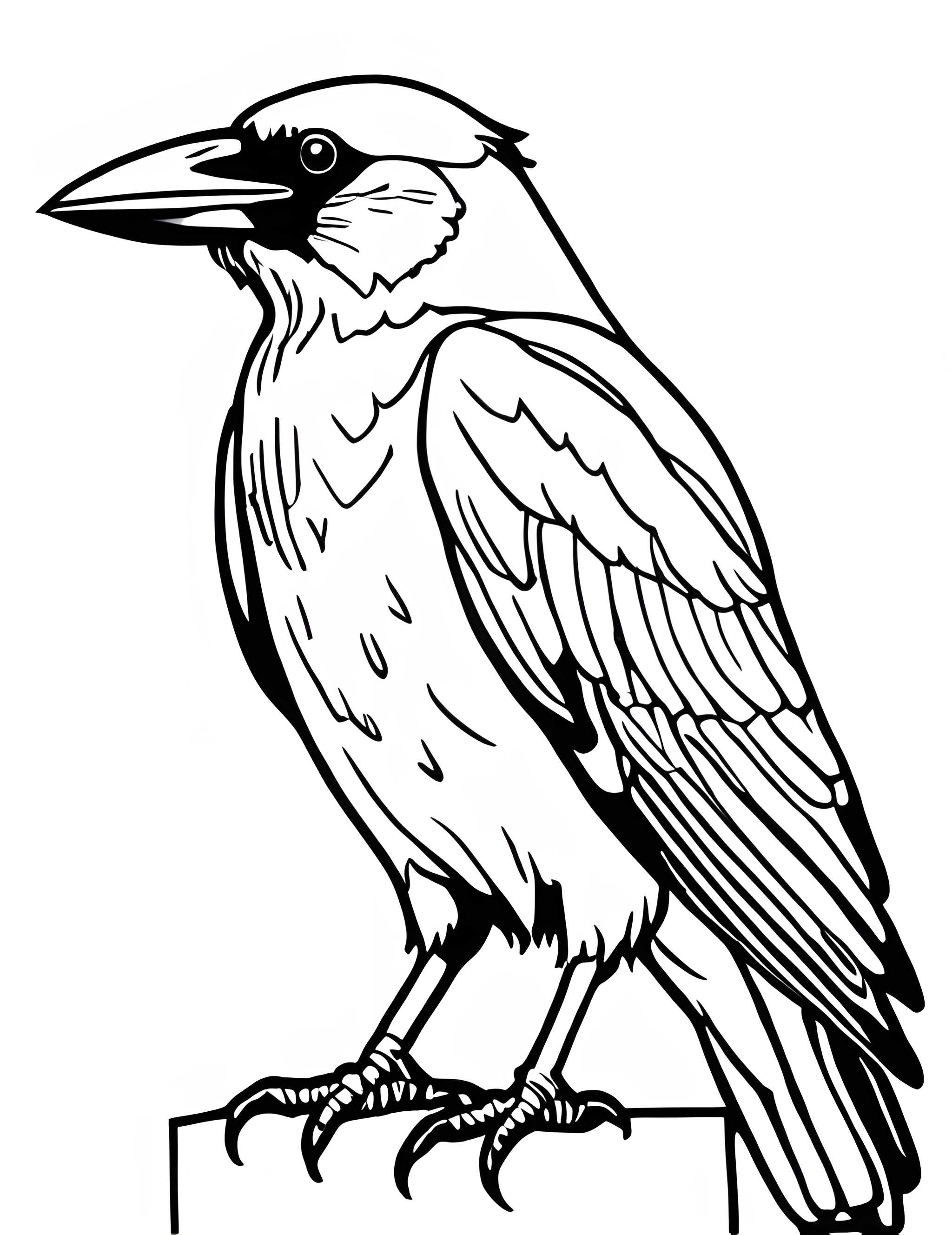 Раскраска Грач 18