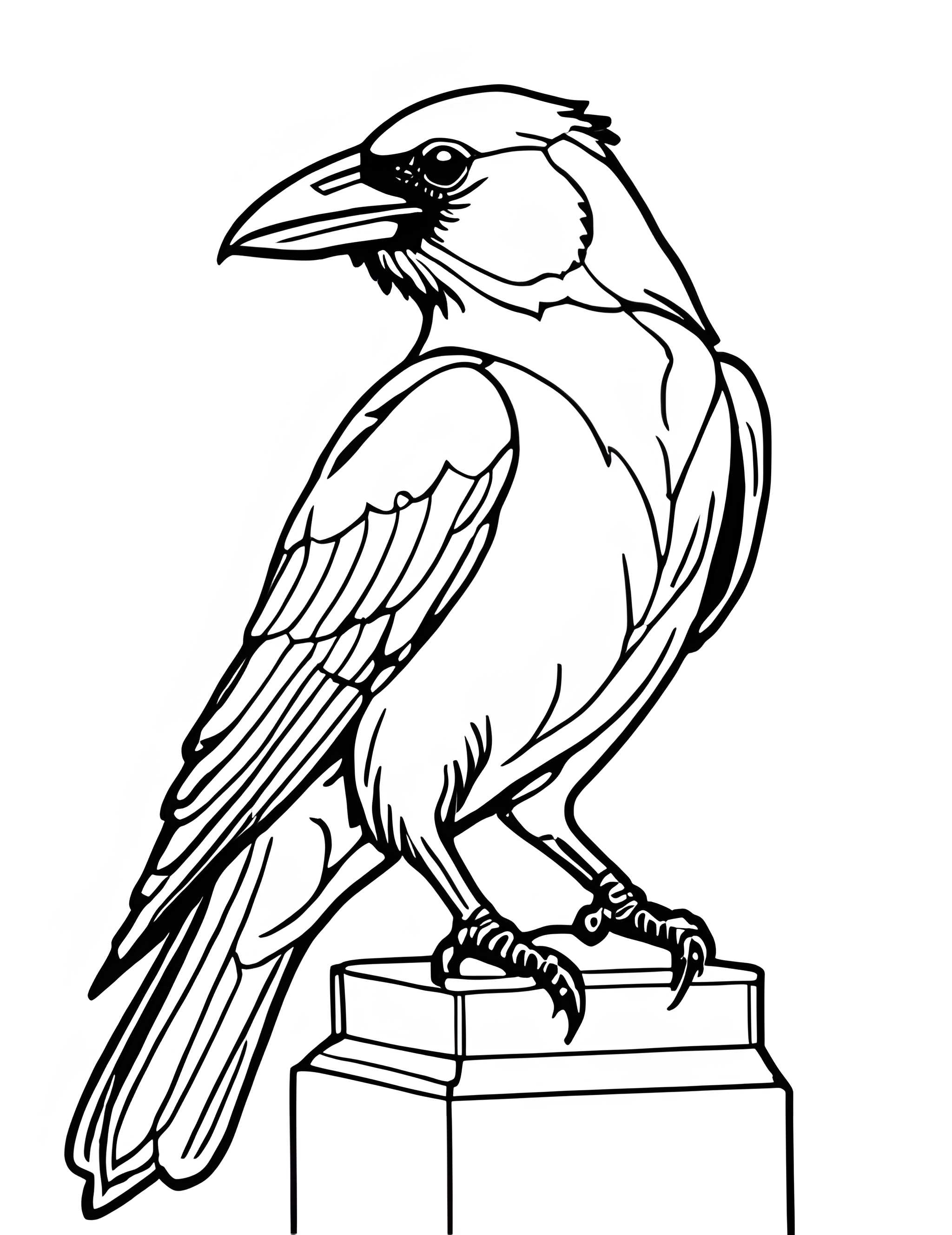 Раскраска Грач 19