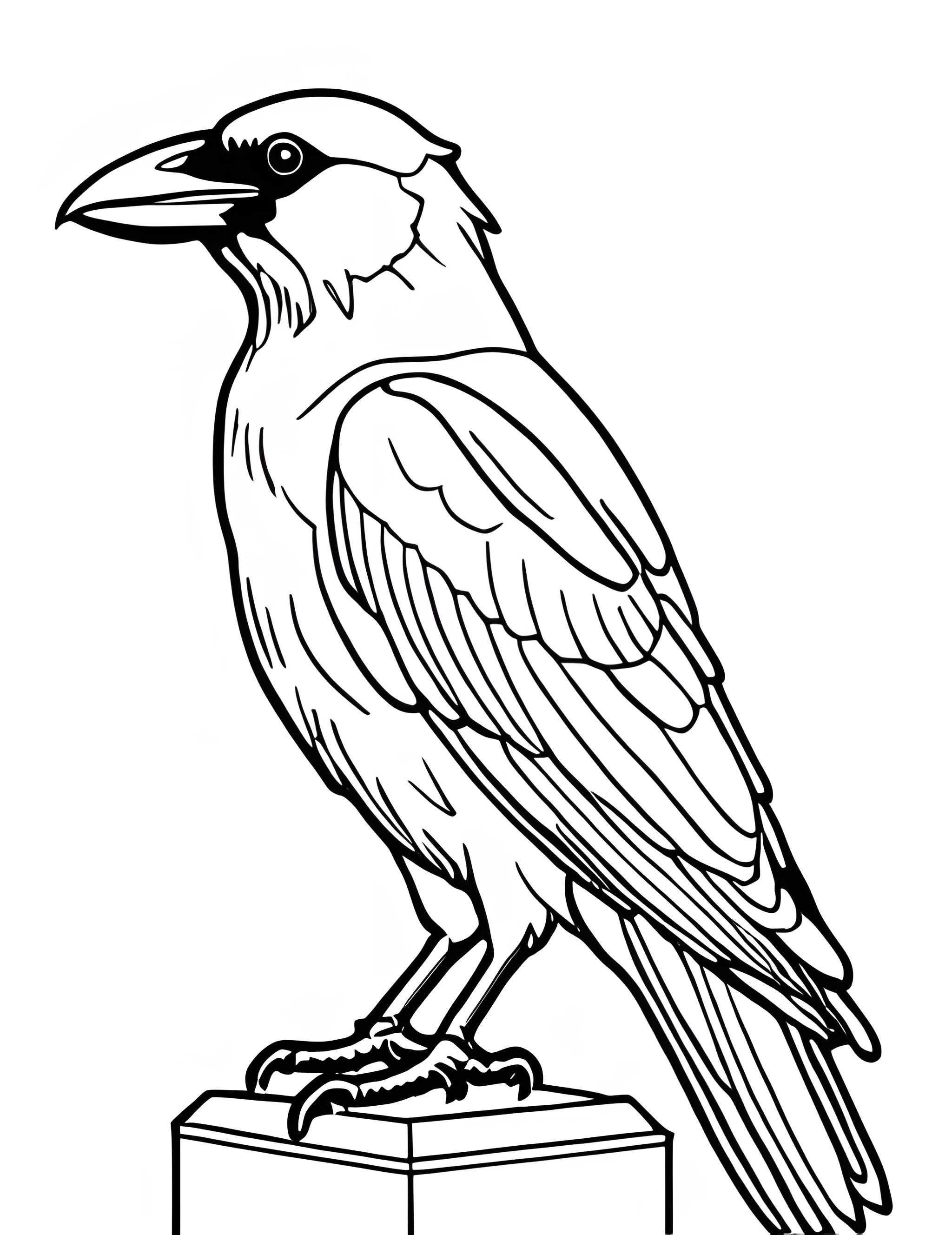 Раскраска Грач 20