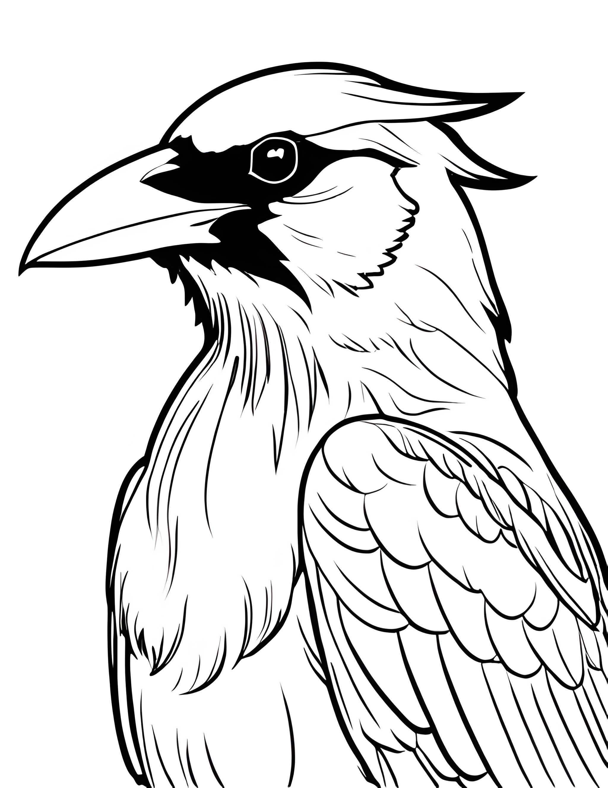 Раскраска Грач 21