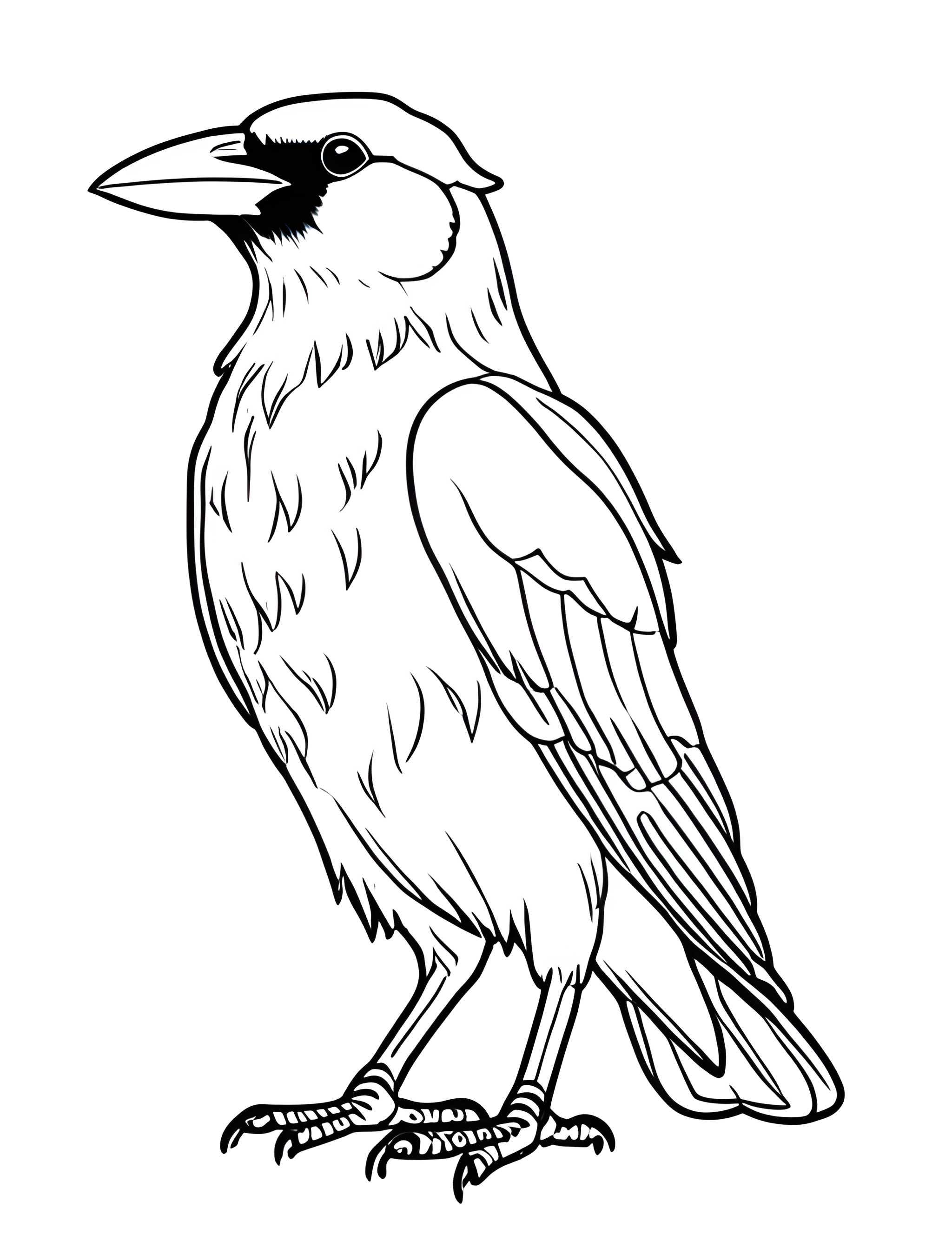 Раскраска Грач 22