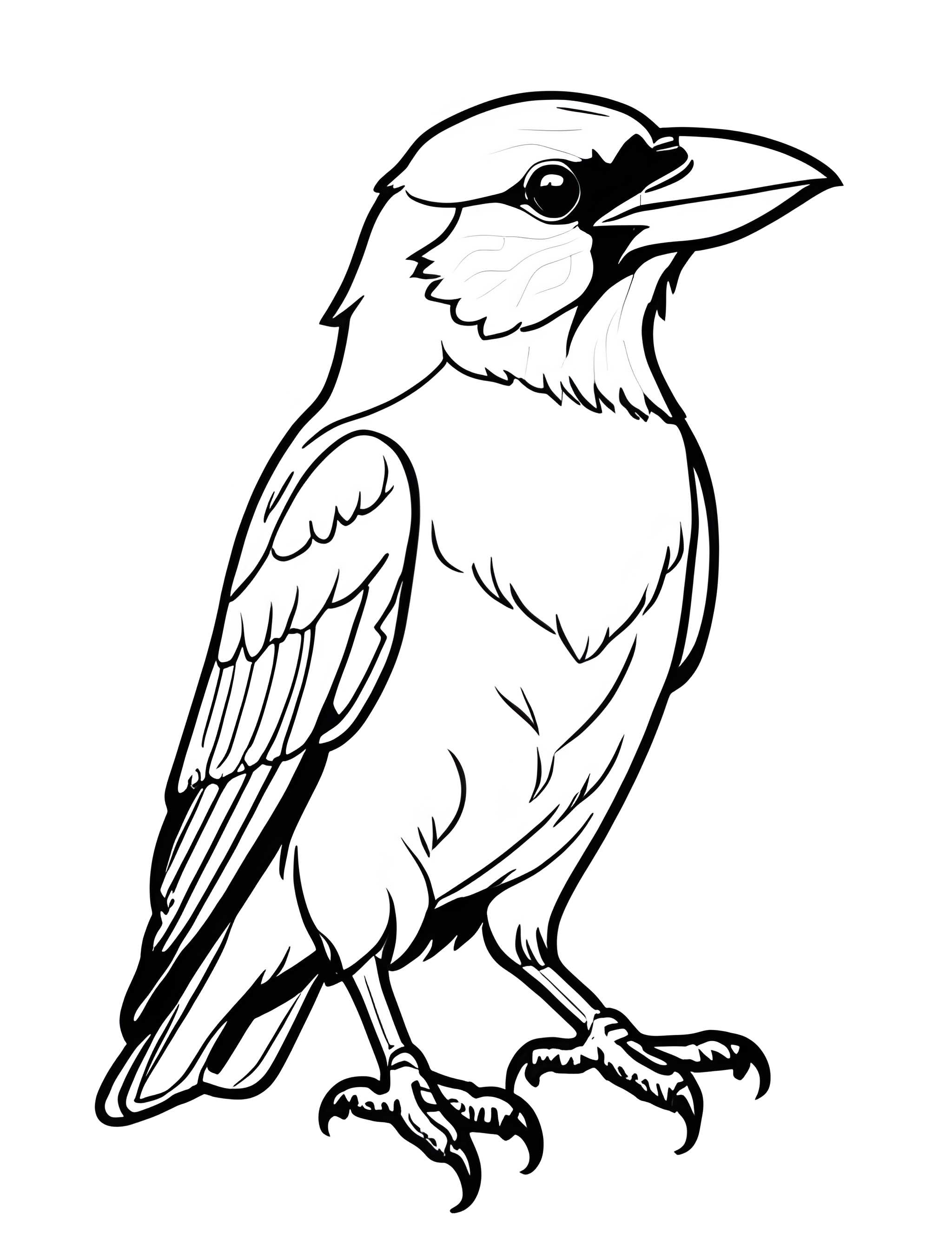 Раскраска Грач 24