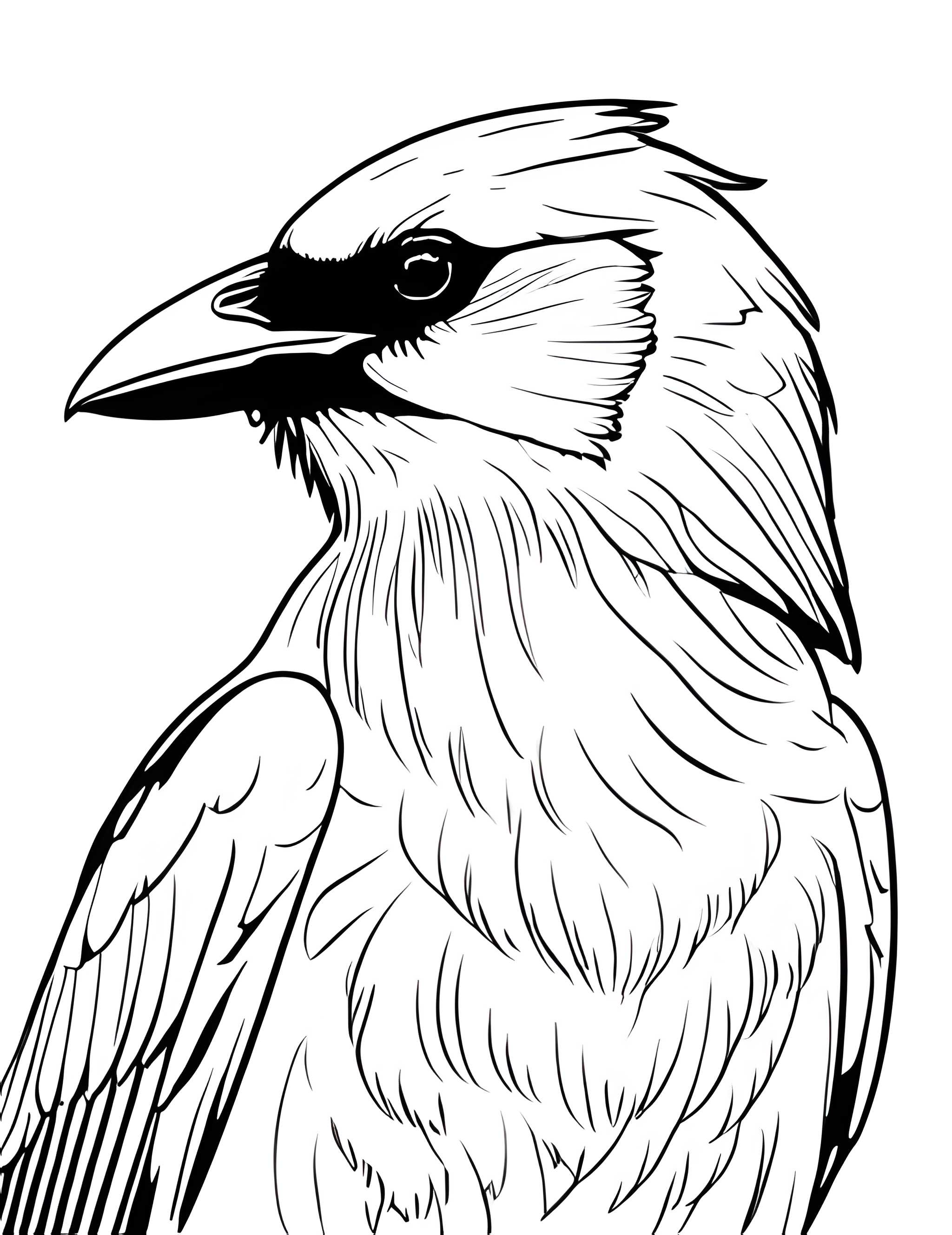 Раскраска Грач 25