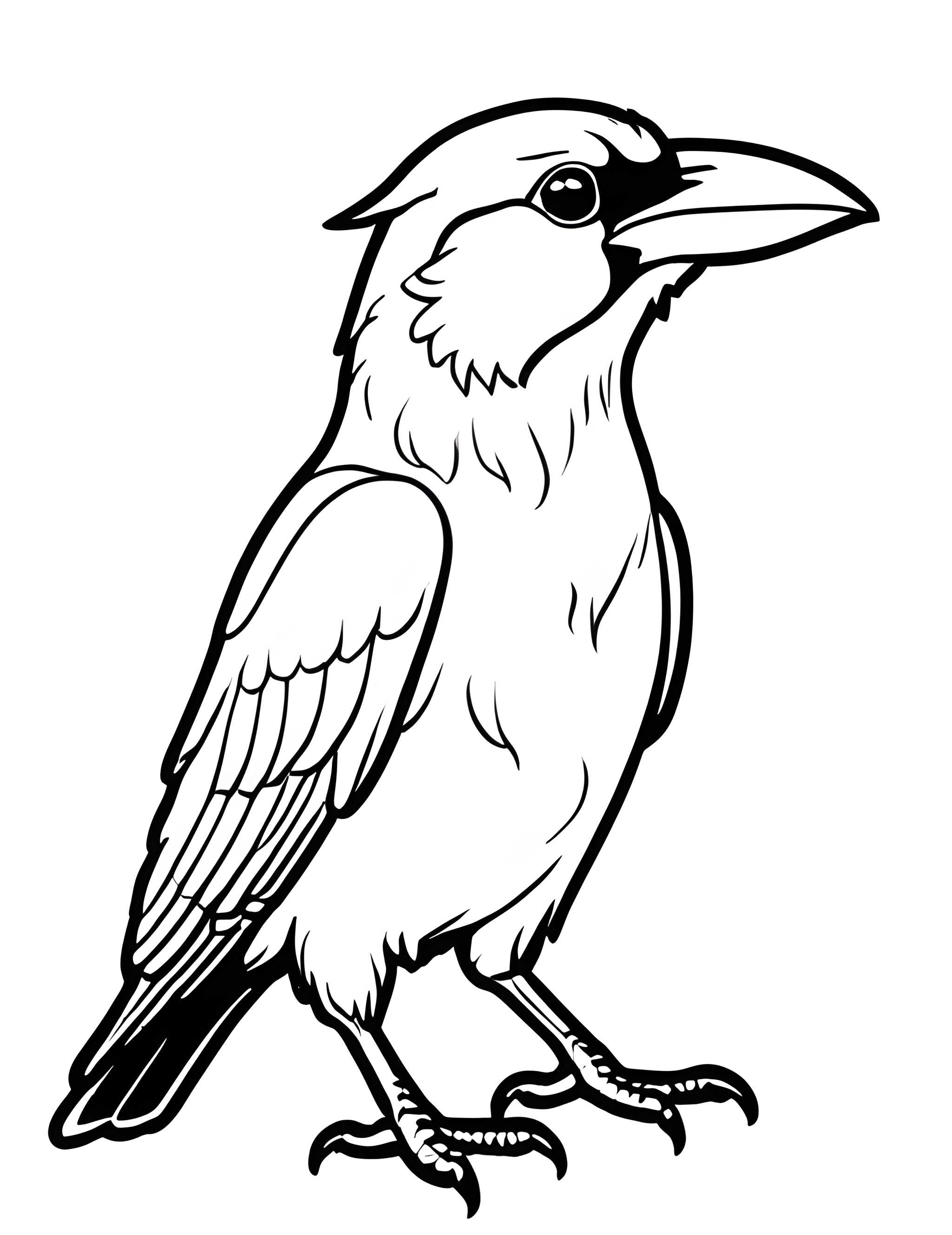 Раскраска Грач 26