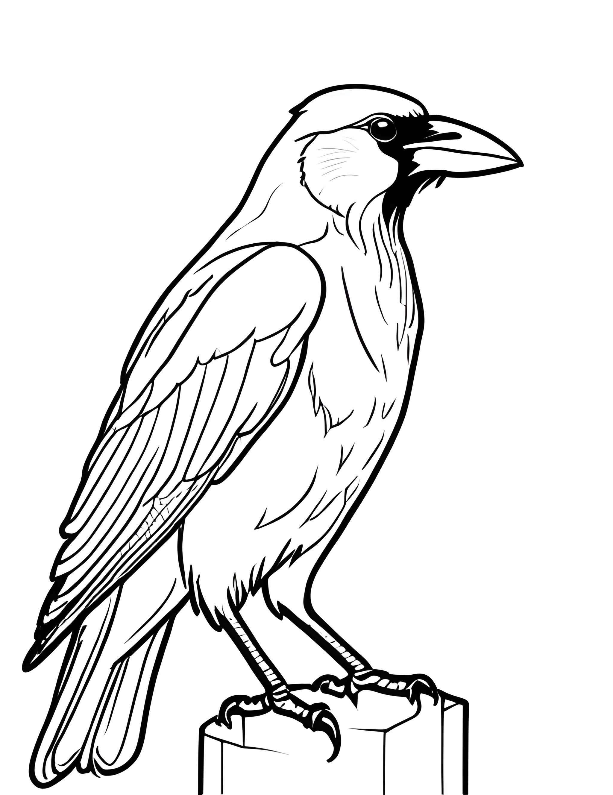 Раскраска Грач 27