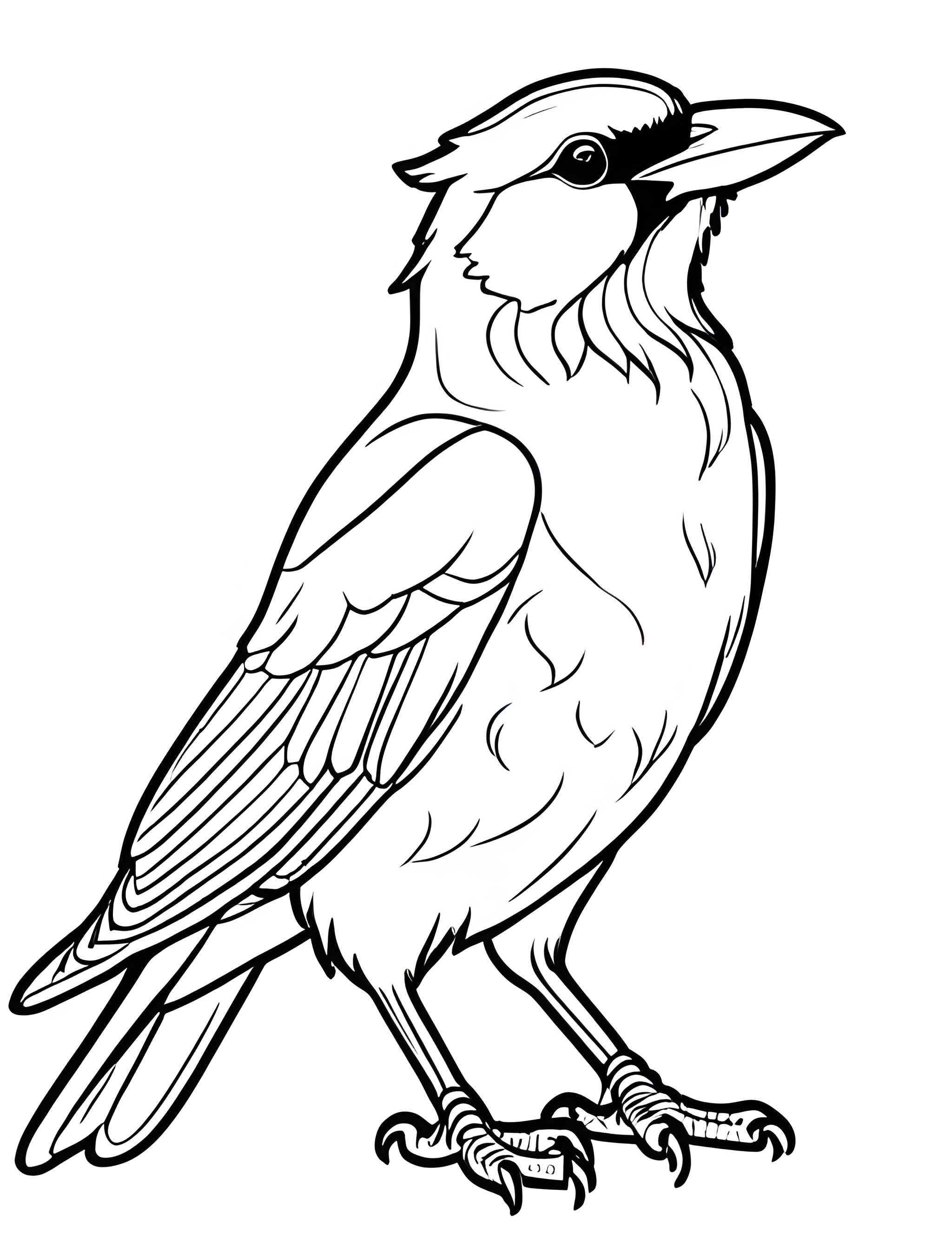 Раскраска Грач 28