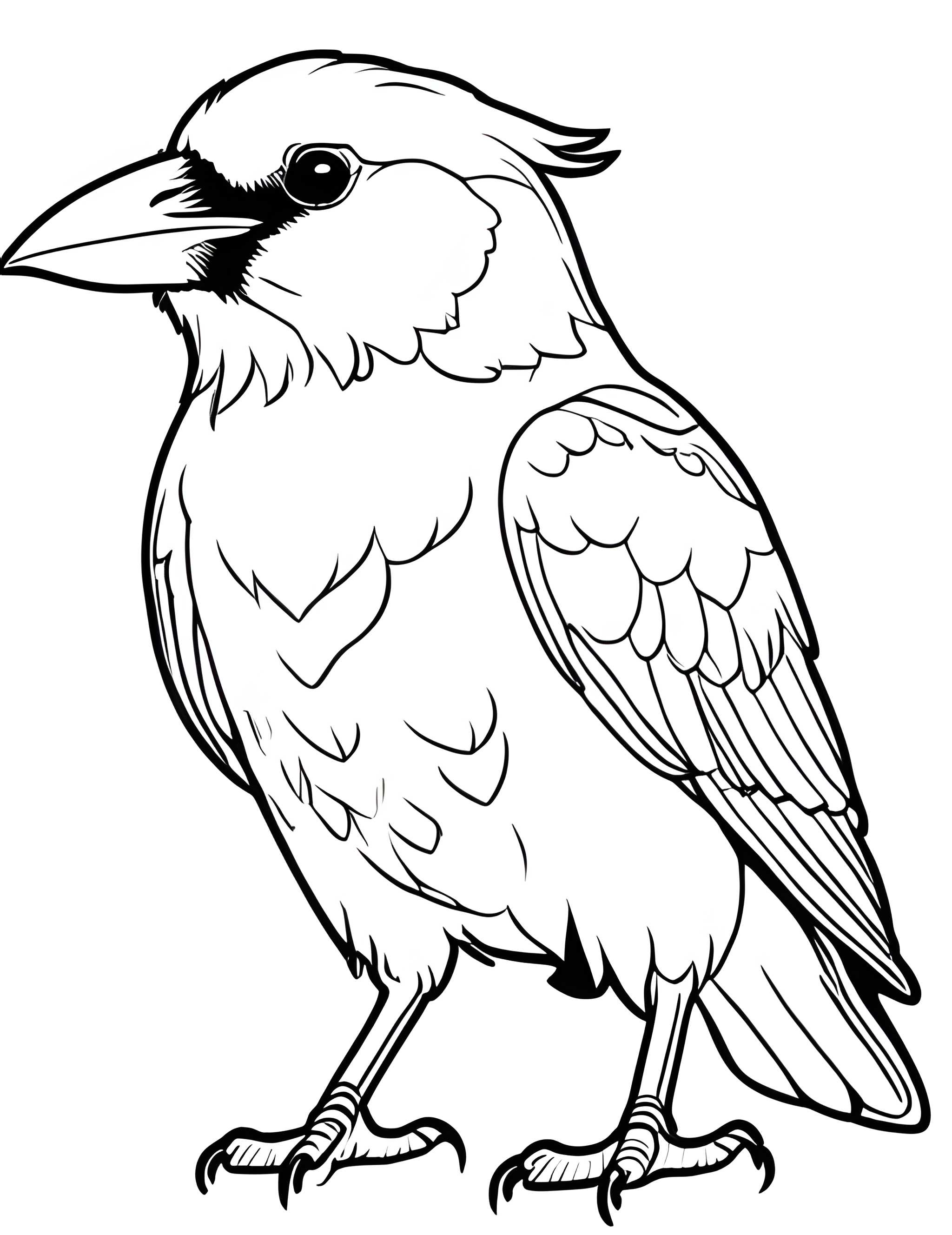 Раскраска Грач 30