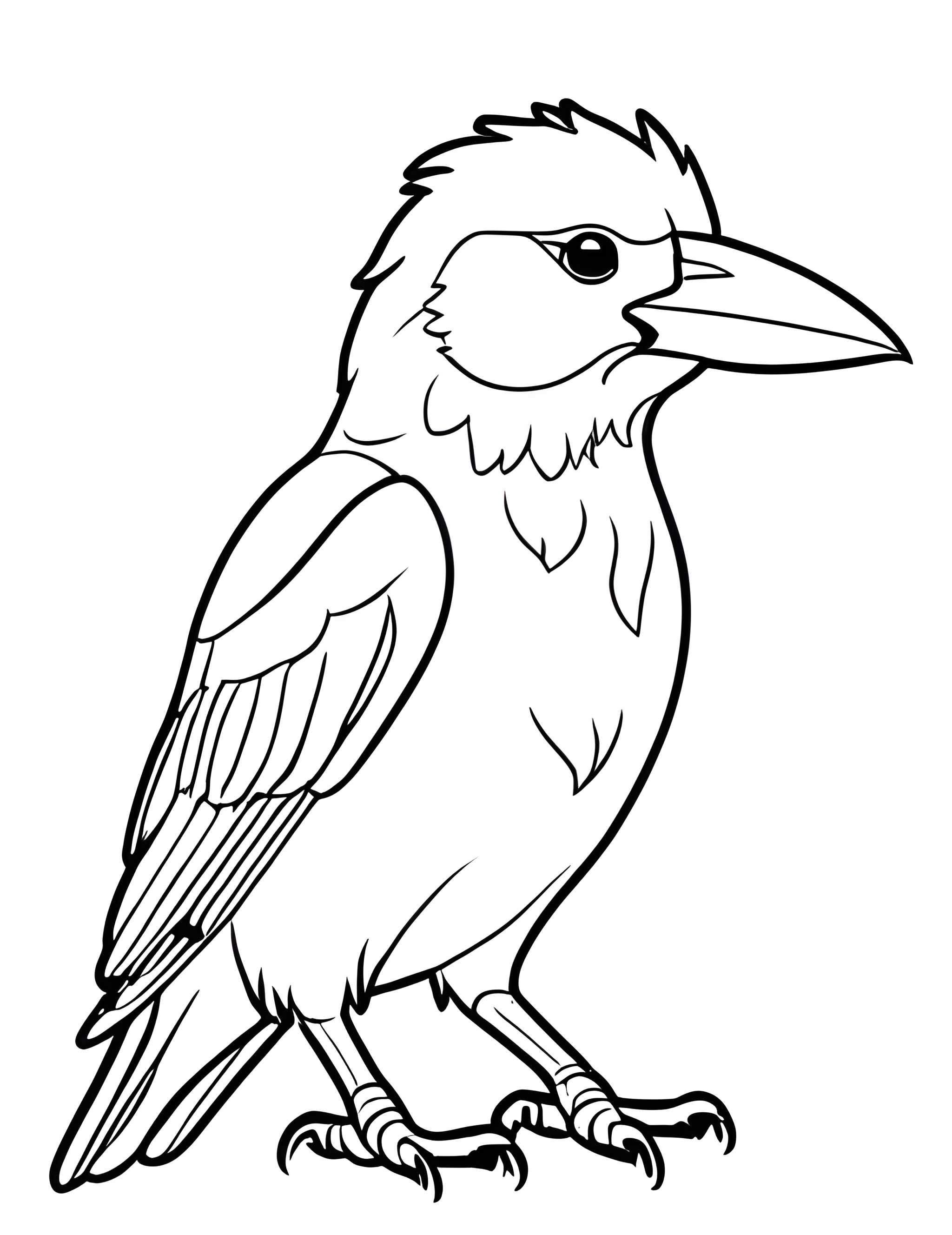 Раскраска Грач 31