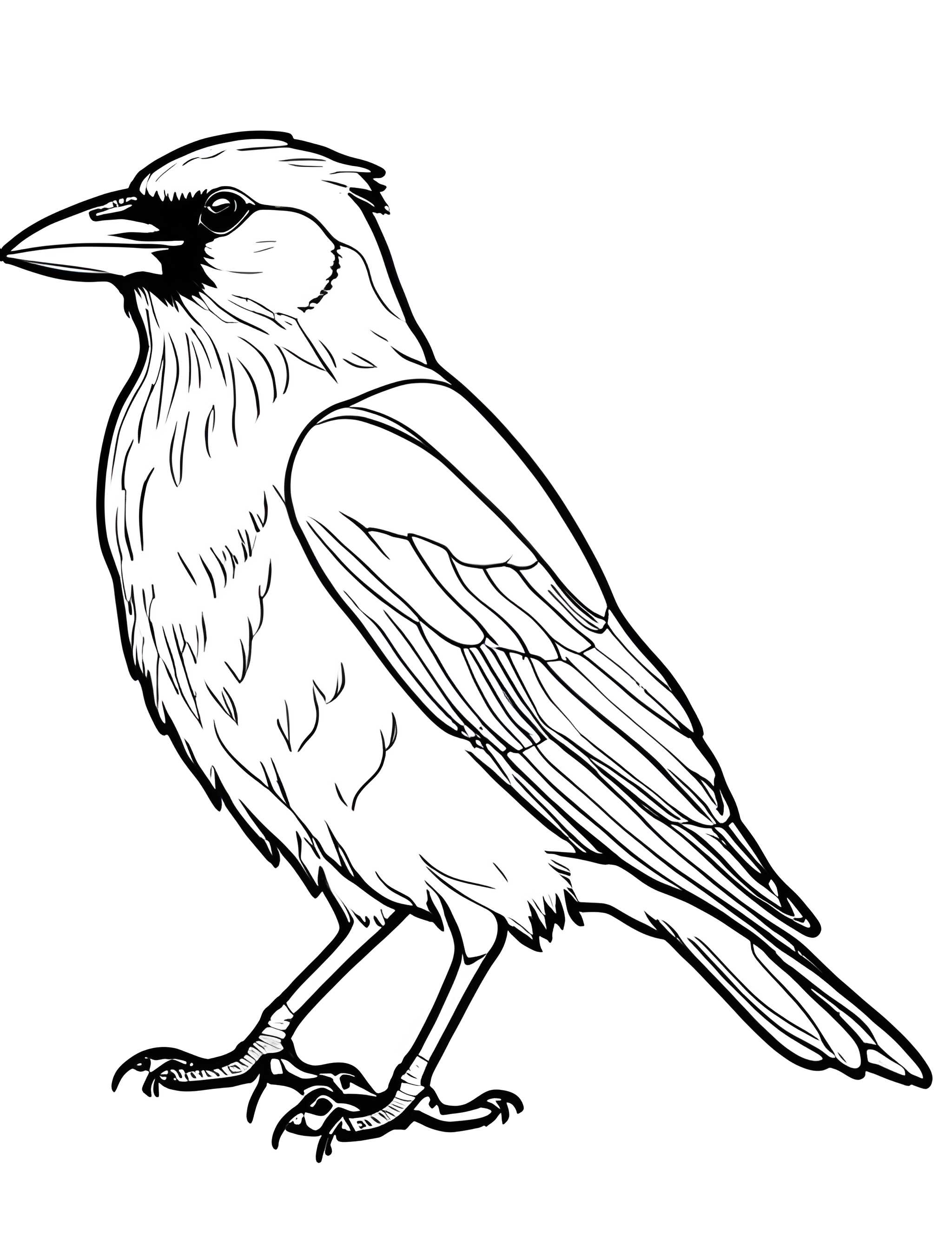 Раскраска Грач 33