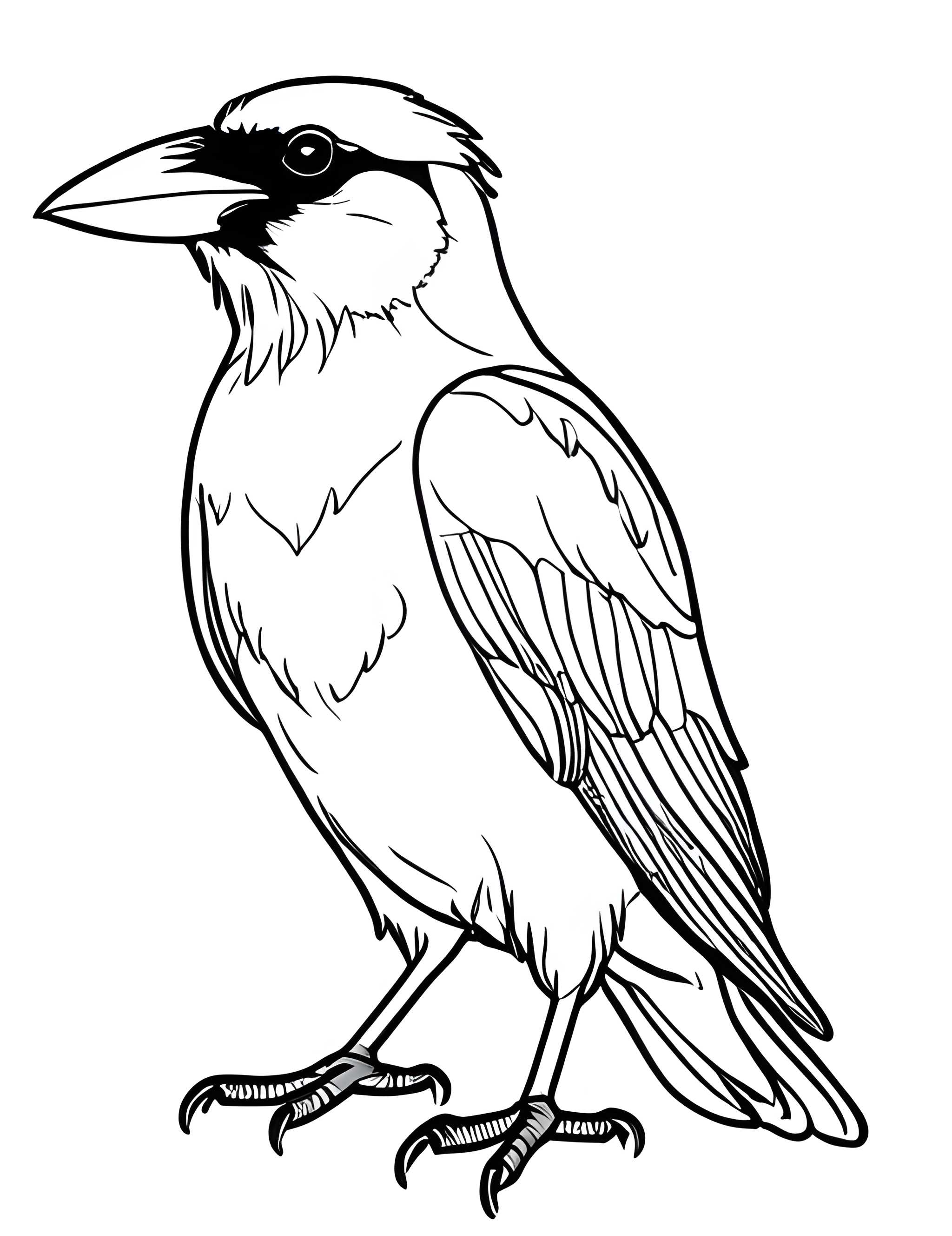 Раскраска Грач 34