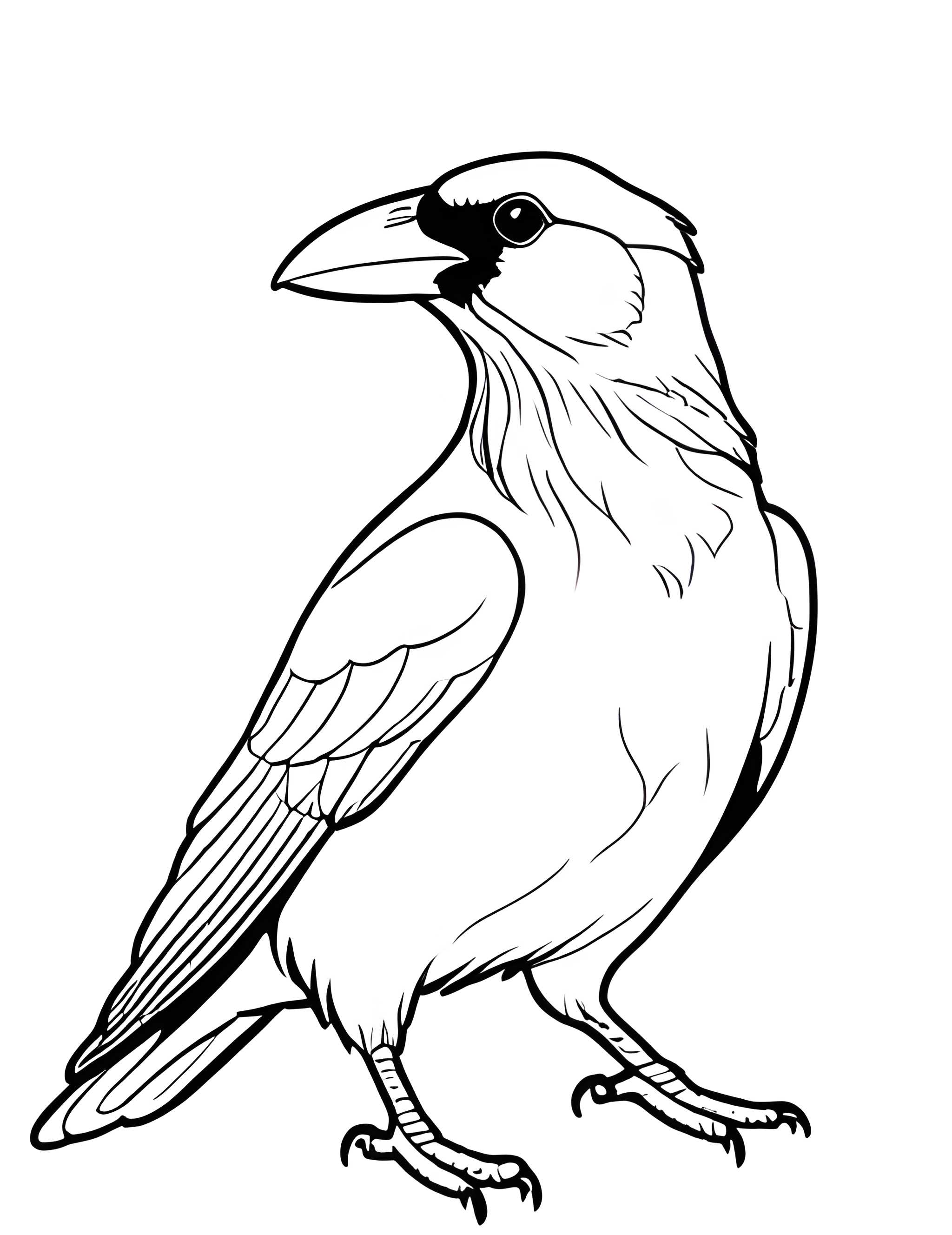 Раскраска Грач 36