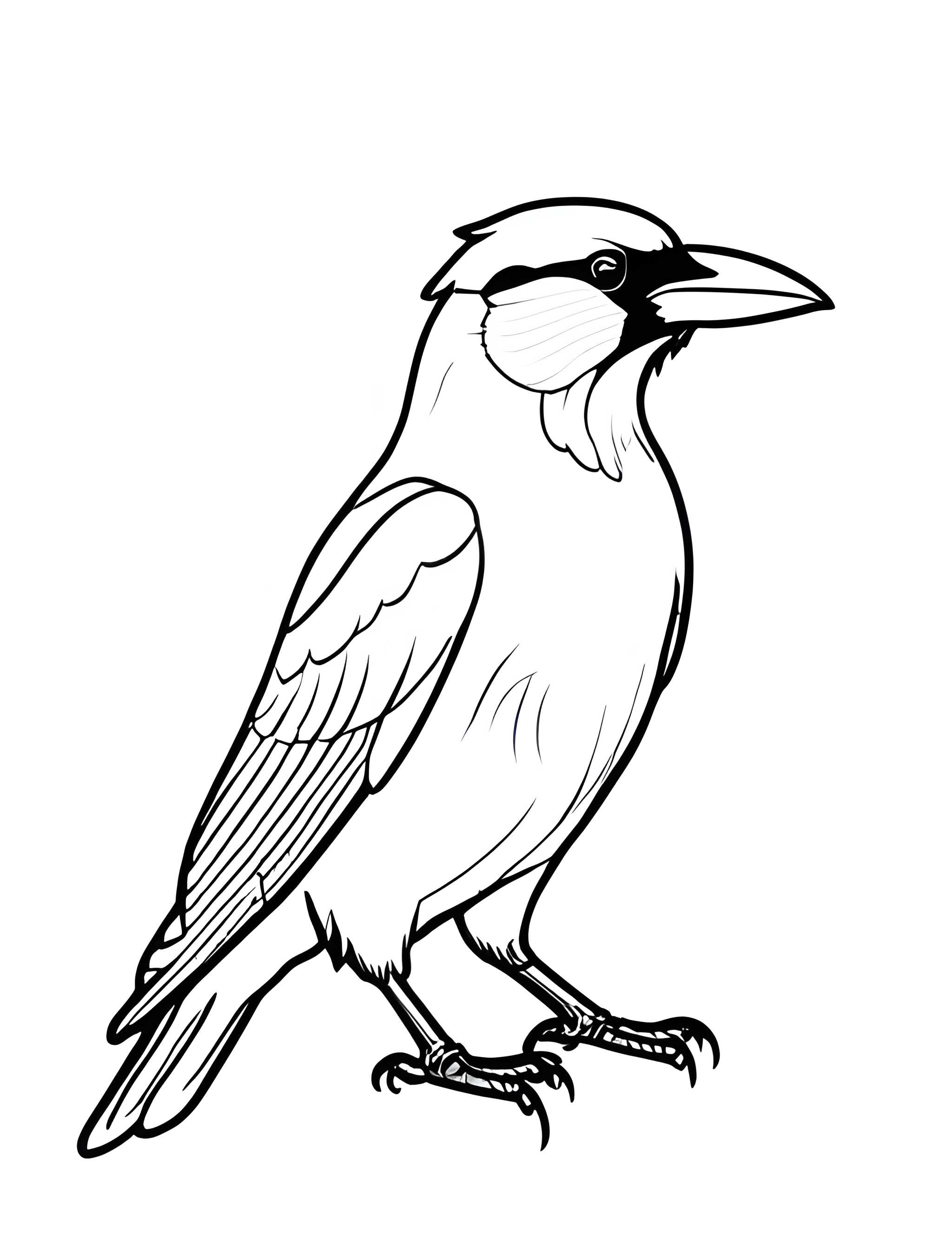Раскраска Грач 37