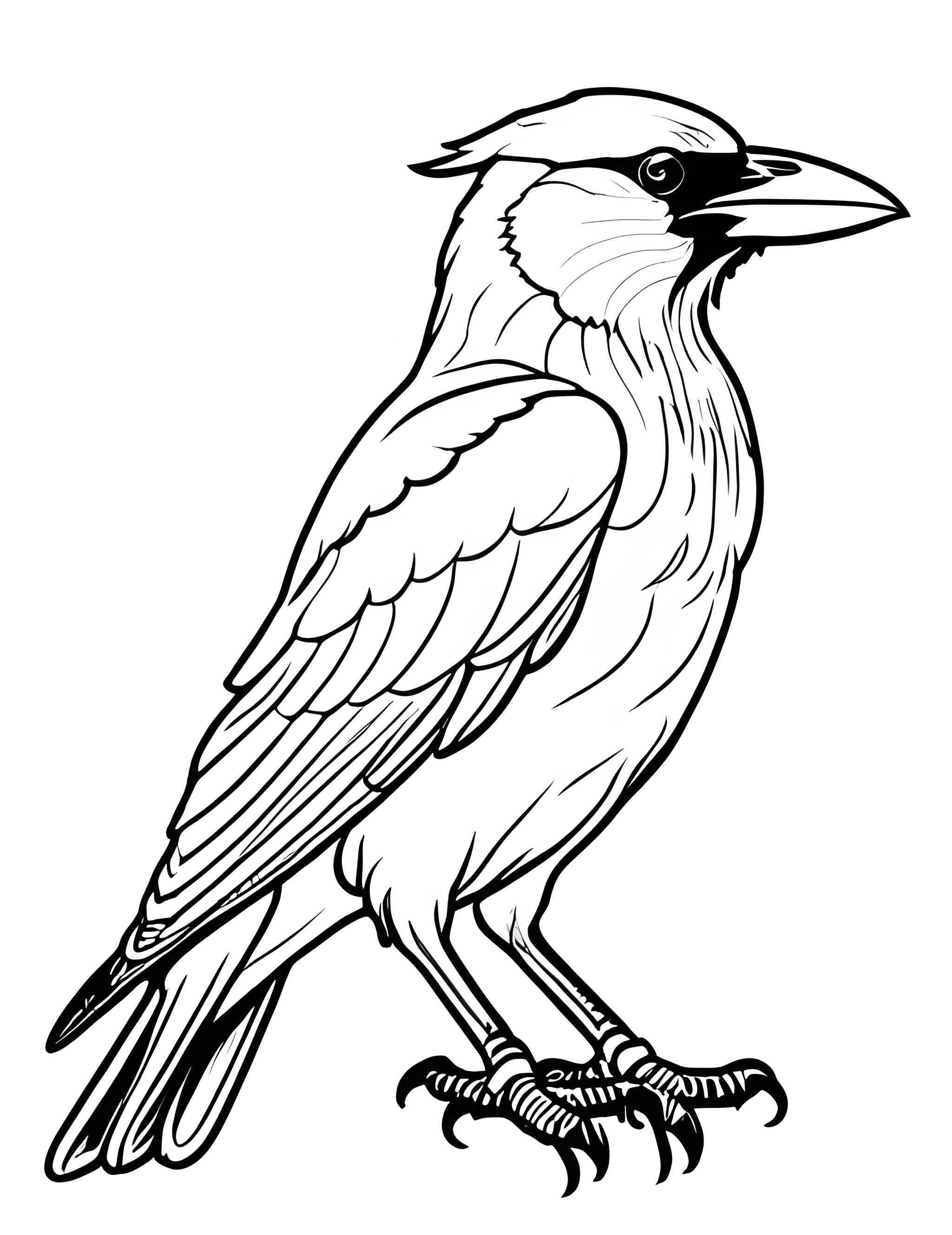 Раскраска Грач 38