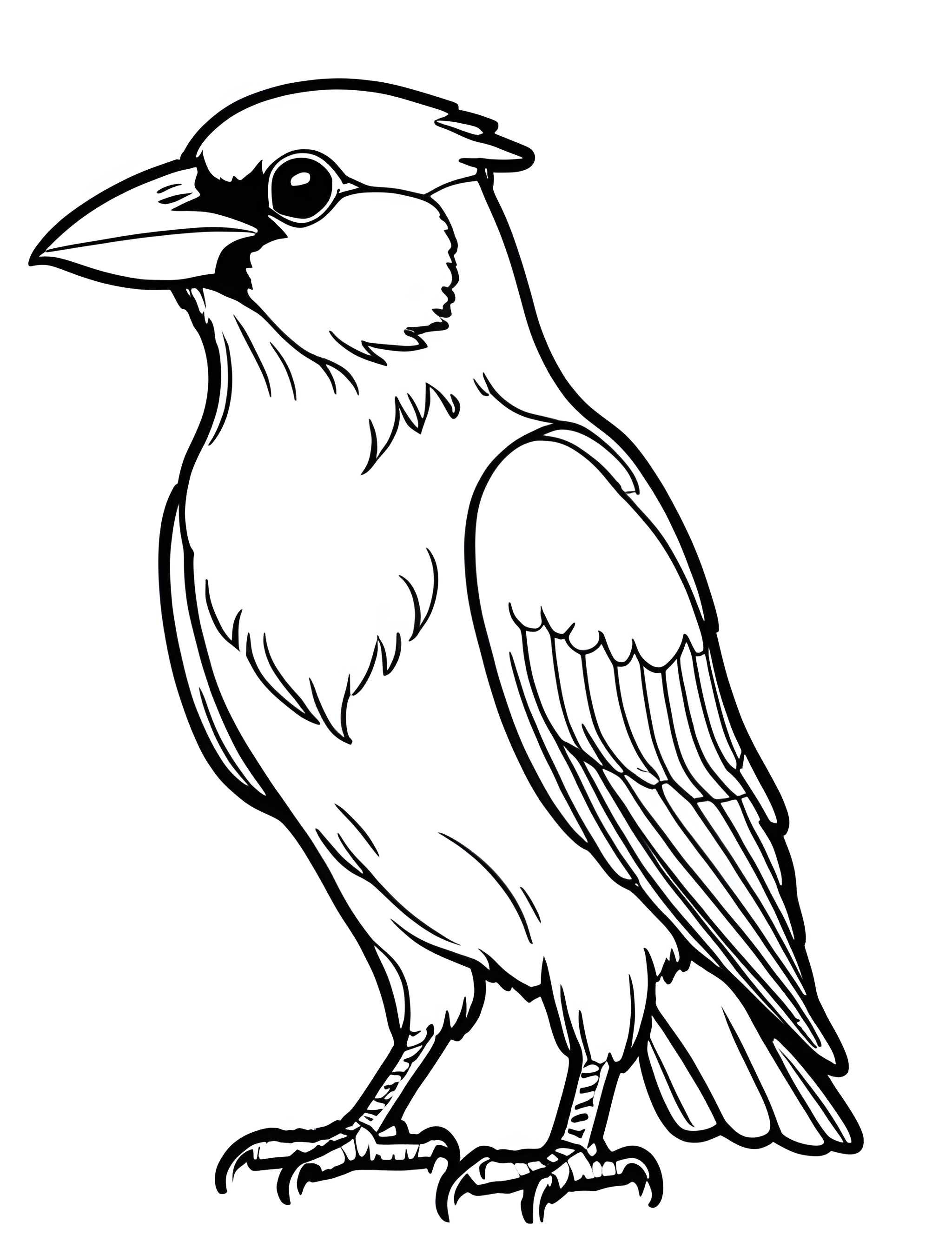 Раскраска Грач 39