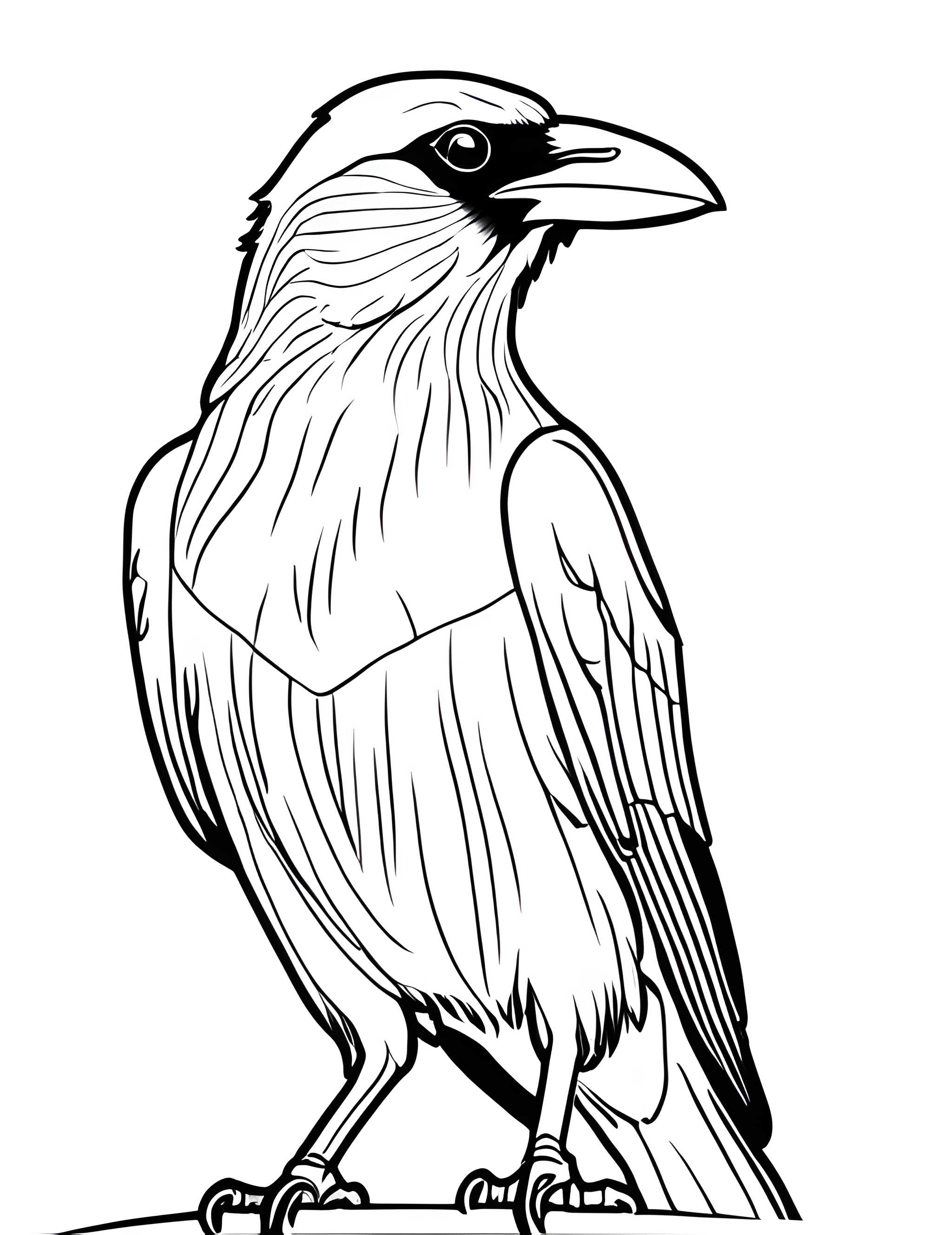 Раскраска Грач 40