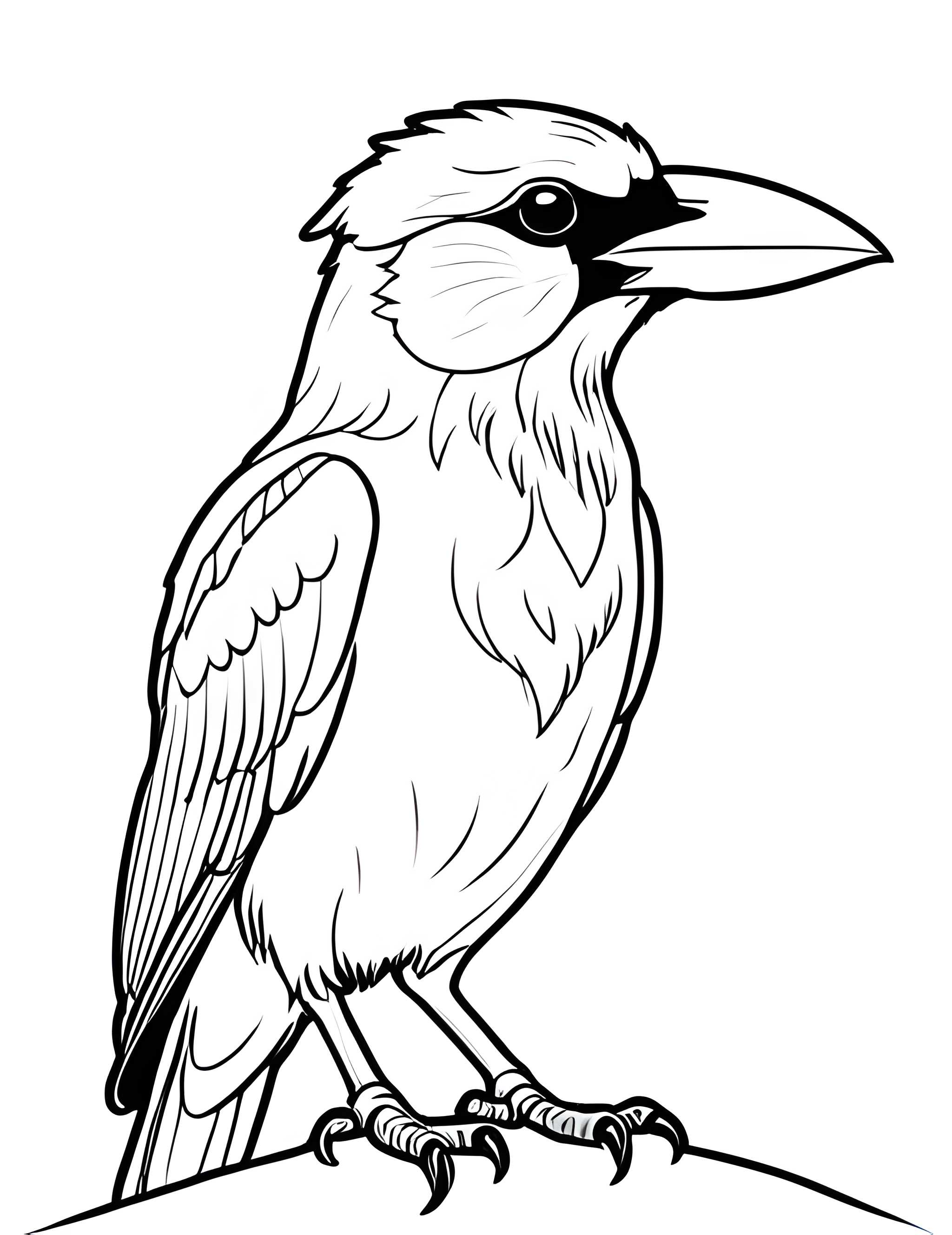 Раскраска Грач 41