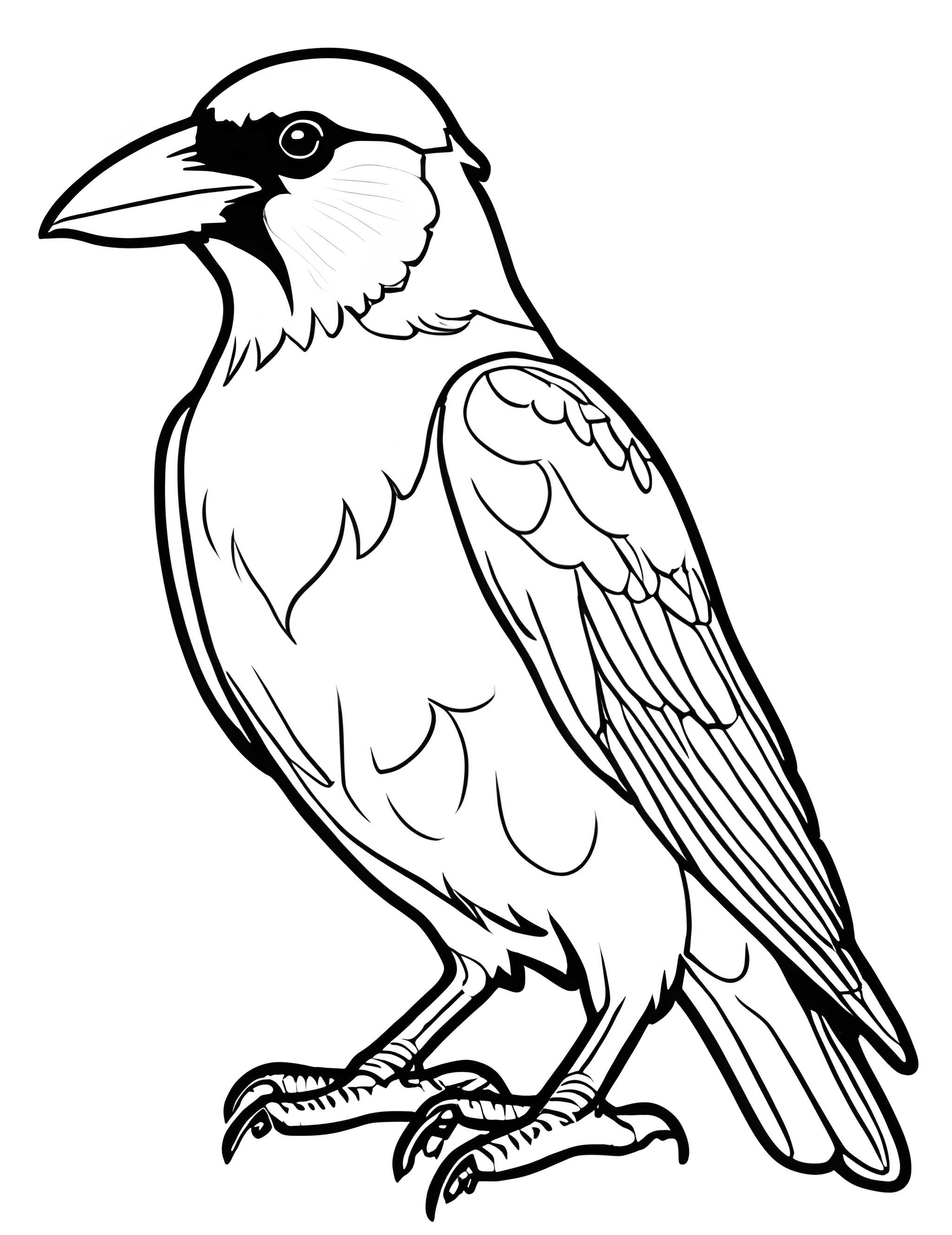 Раскраска Грач 42