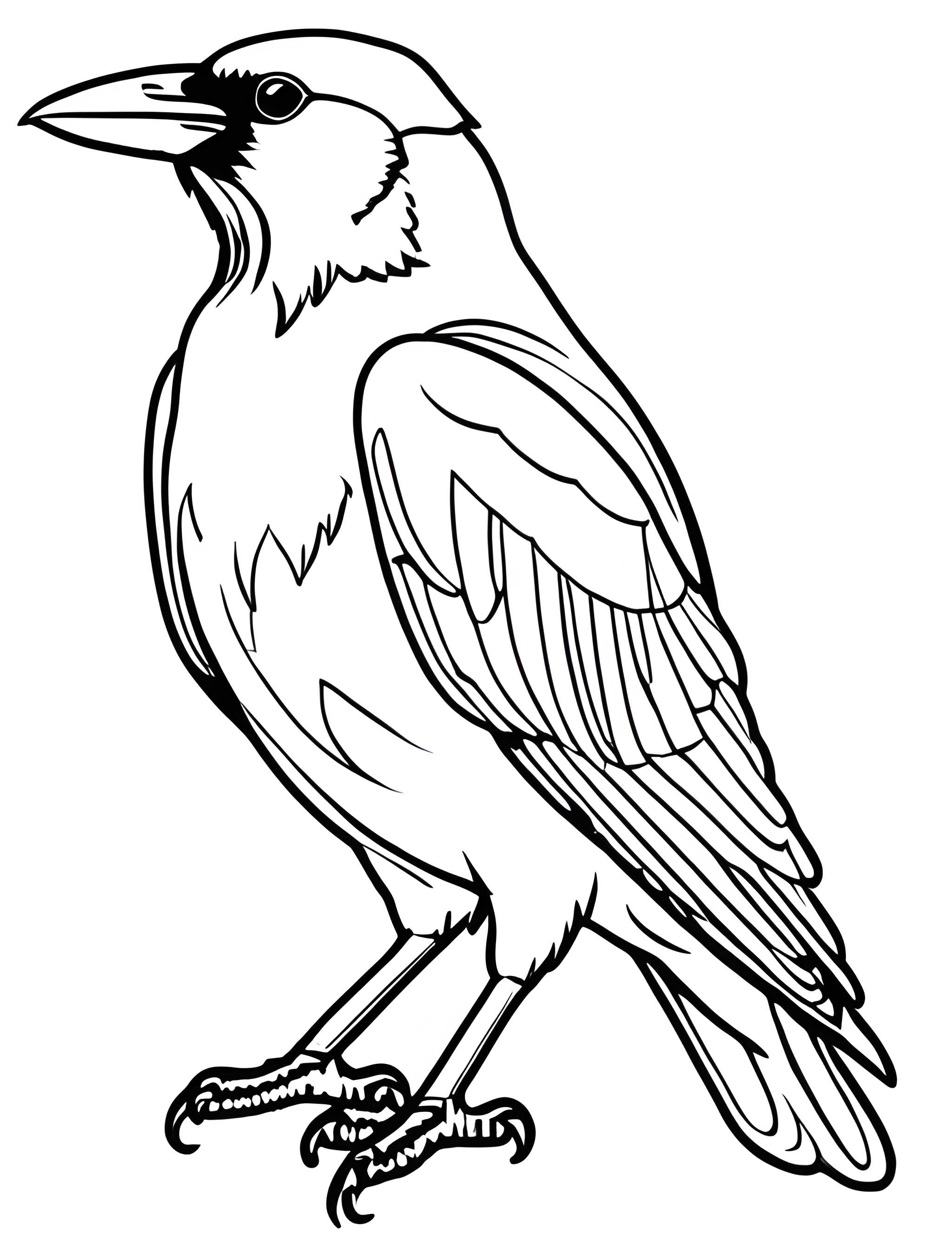 Раскраска Грач 43