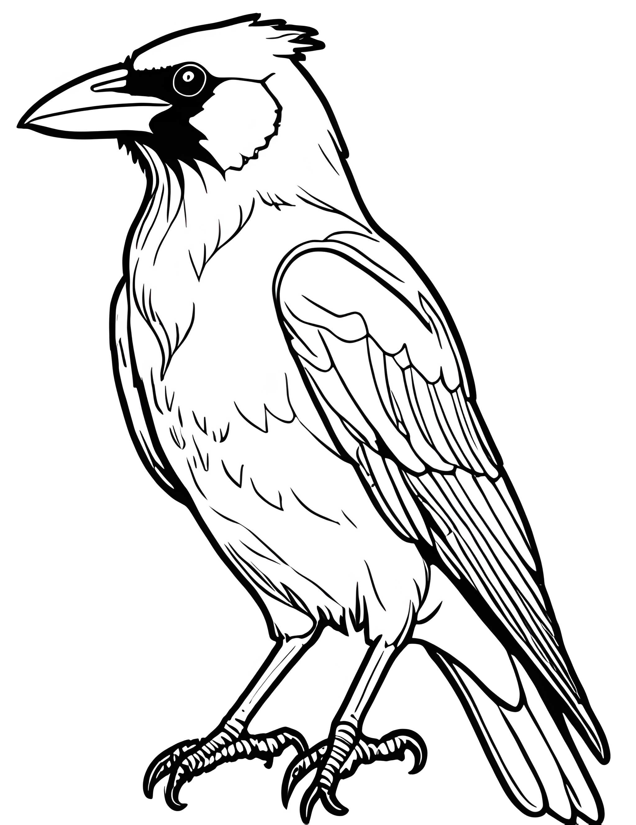 Раскраска Грач 46