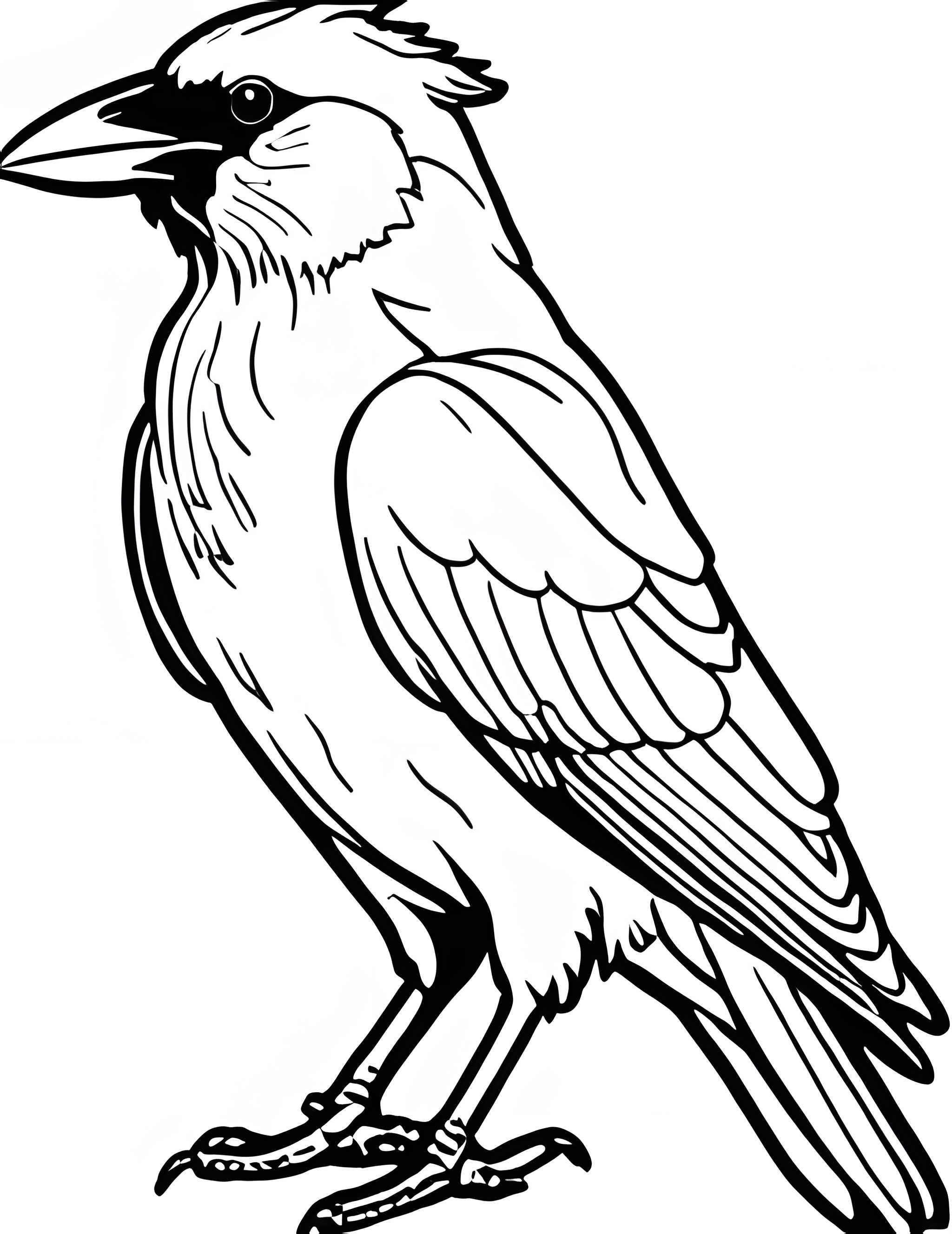 Раскраска Грач 5