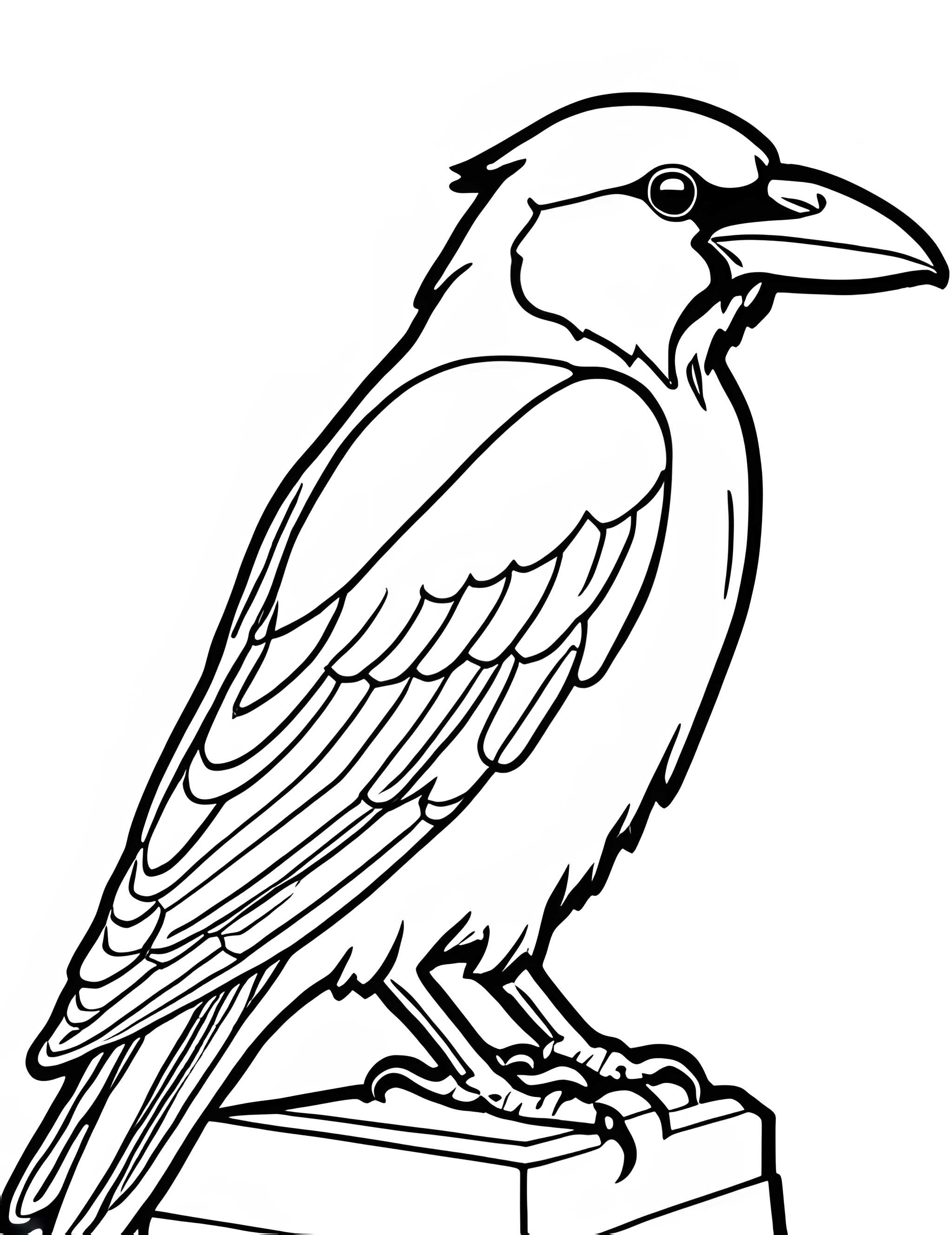 Раскраска Грач 7