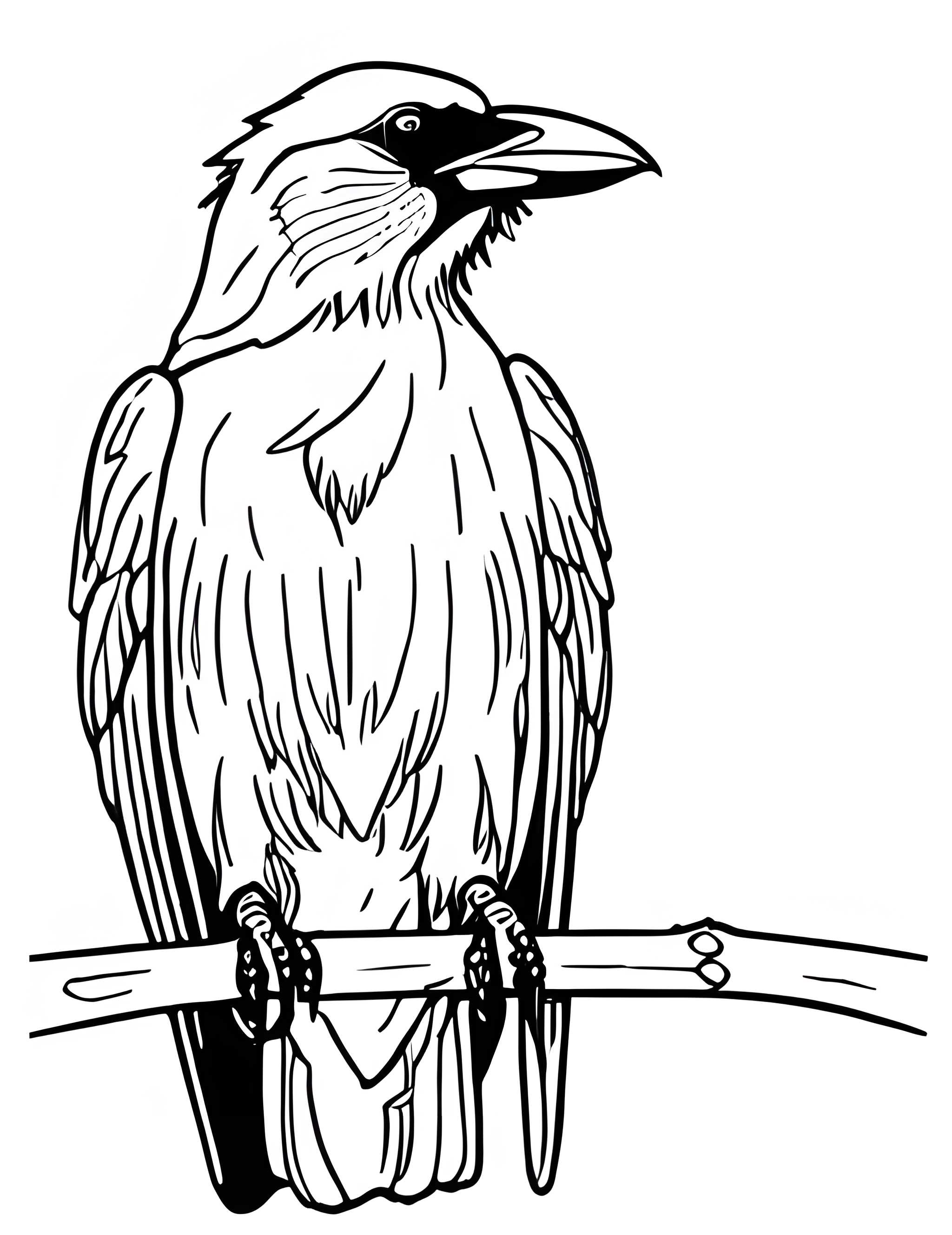 Раскраска Грач 9