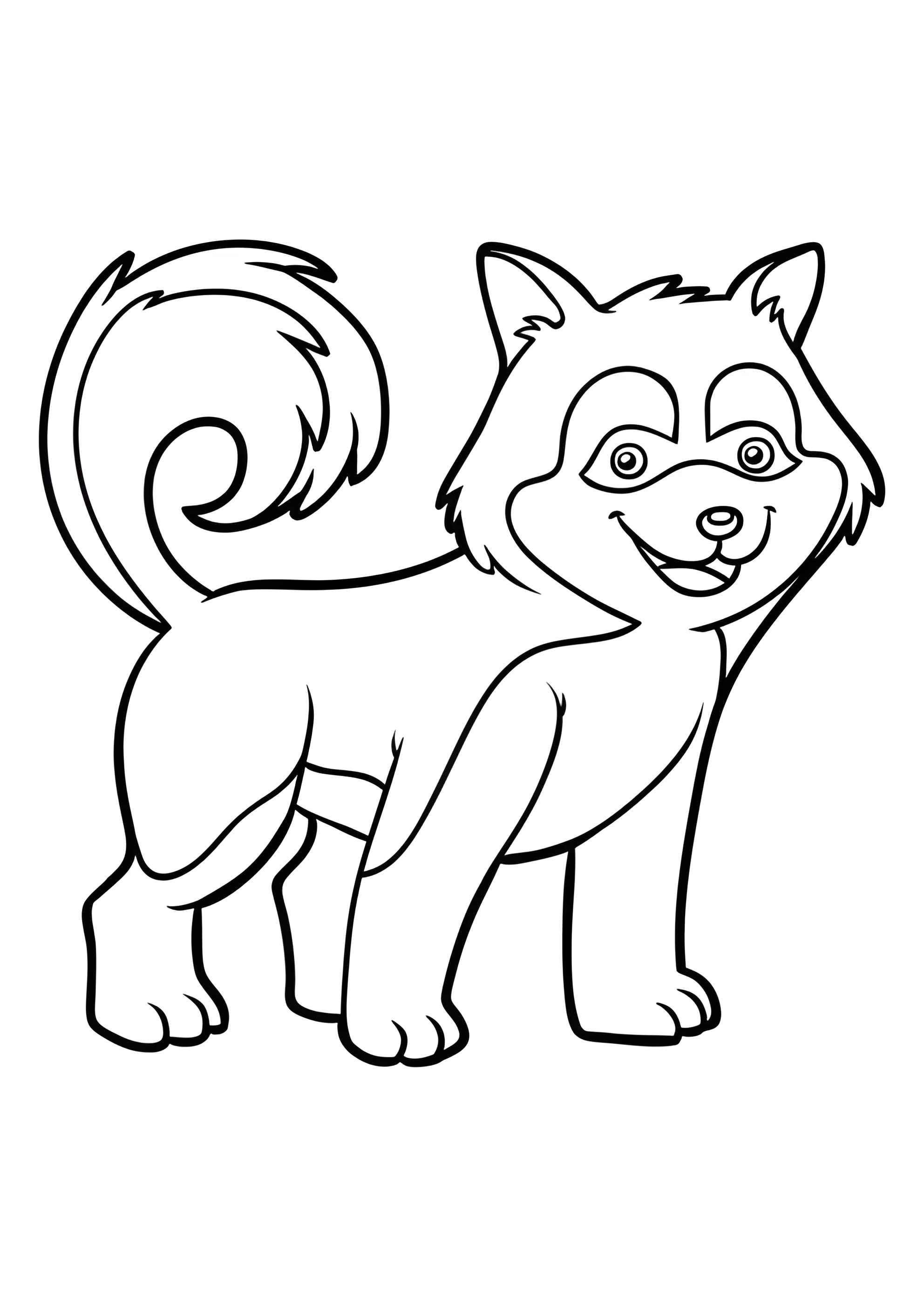 Раскраска Хаски