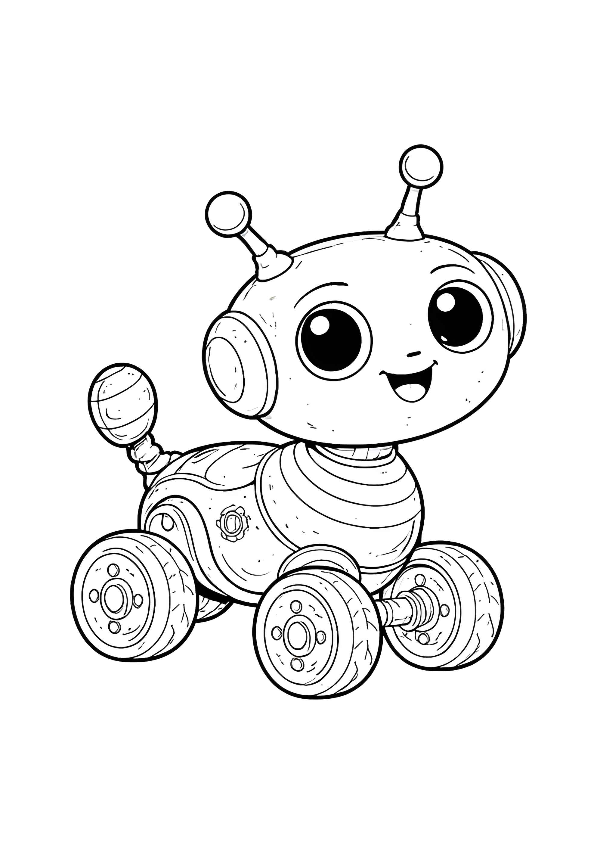 Раскраска Игрушечный робот