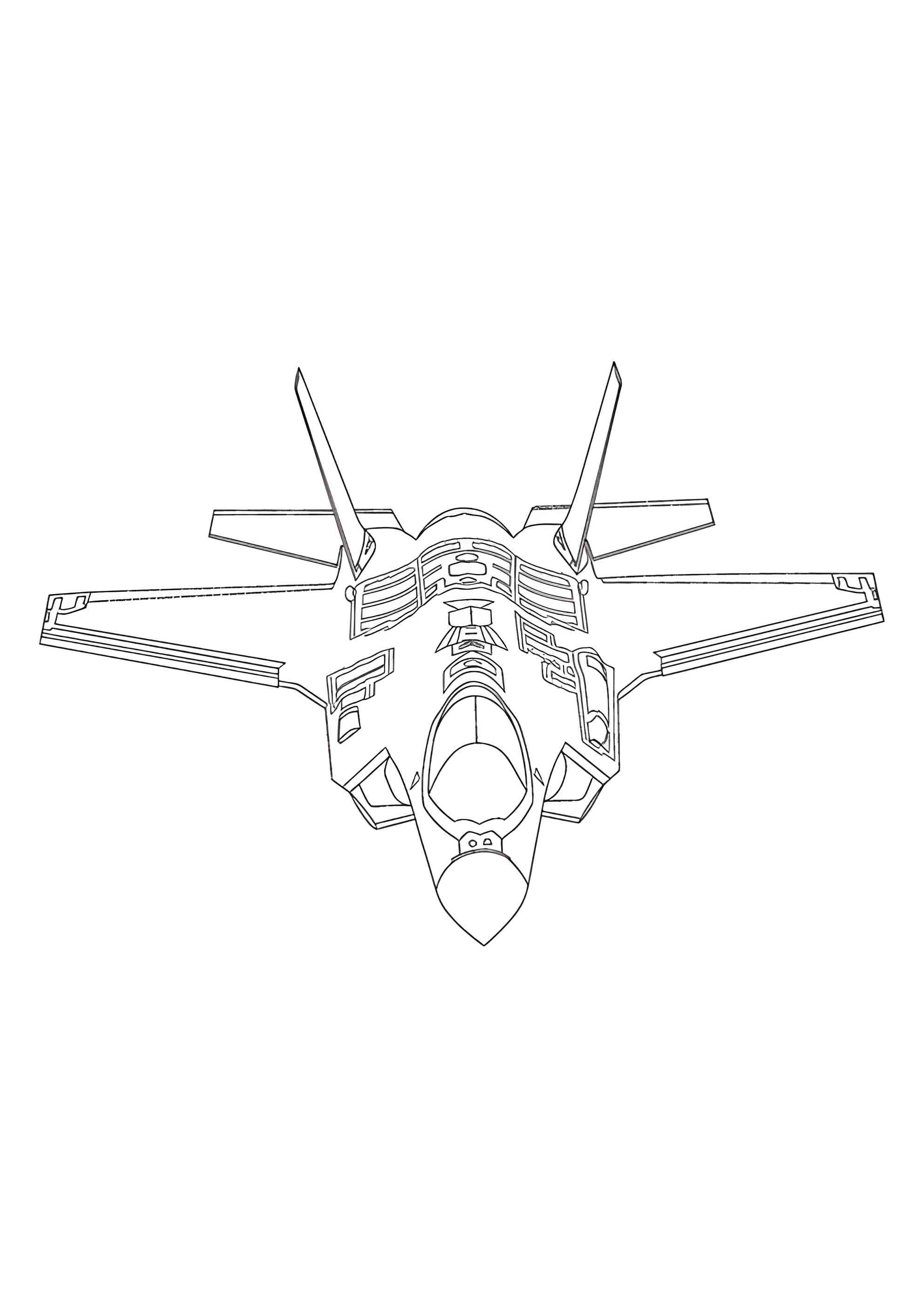 Раскраска Истребитель Ф-35