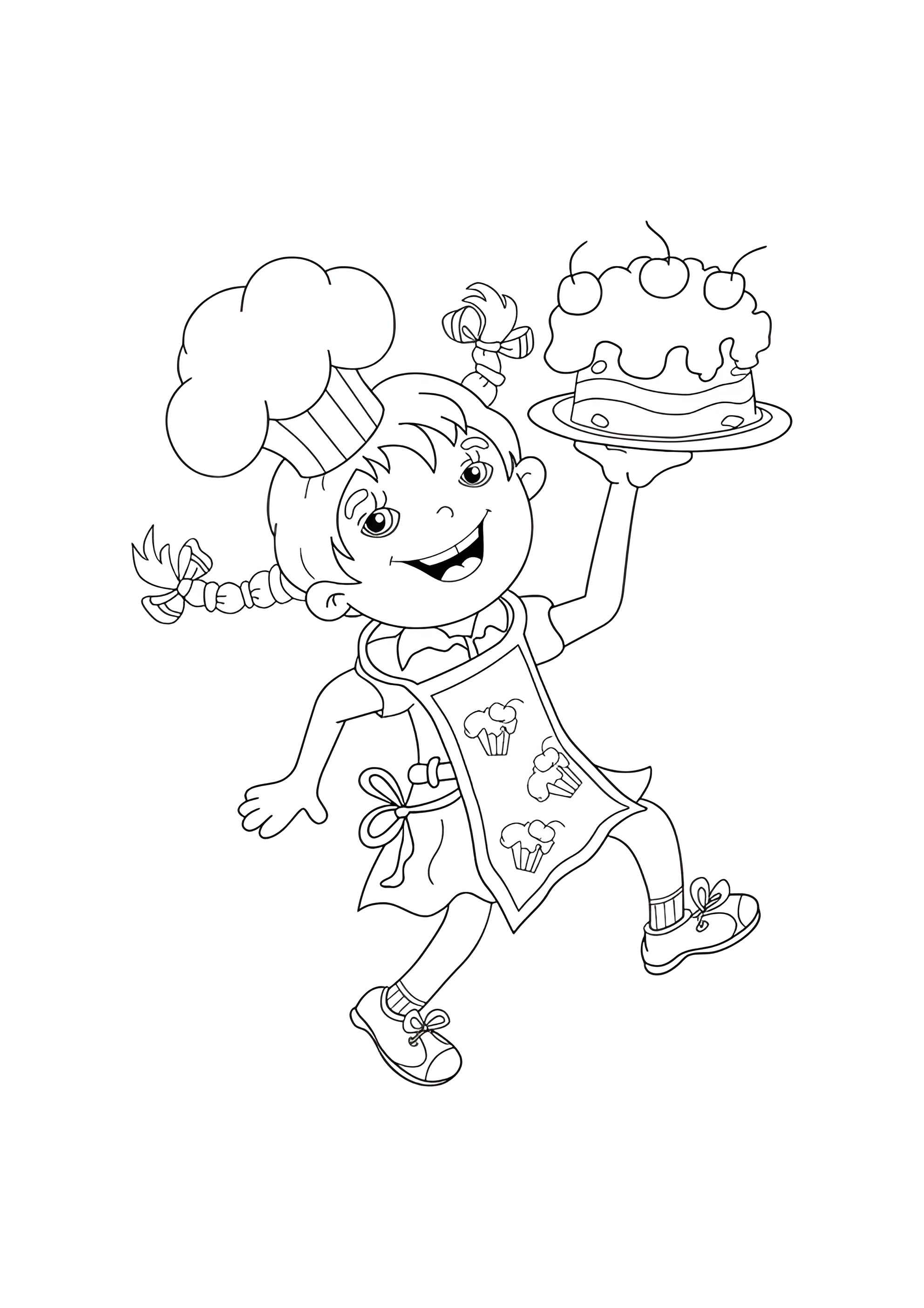 Раскраска Кондитер