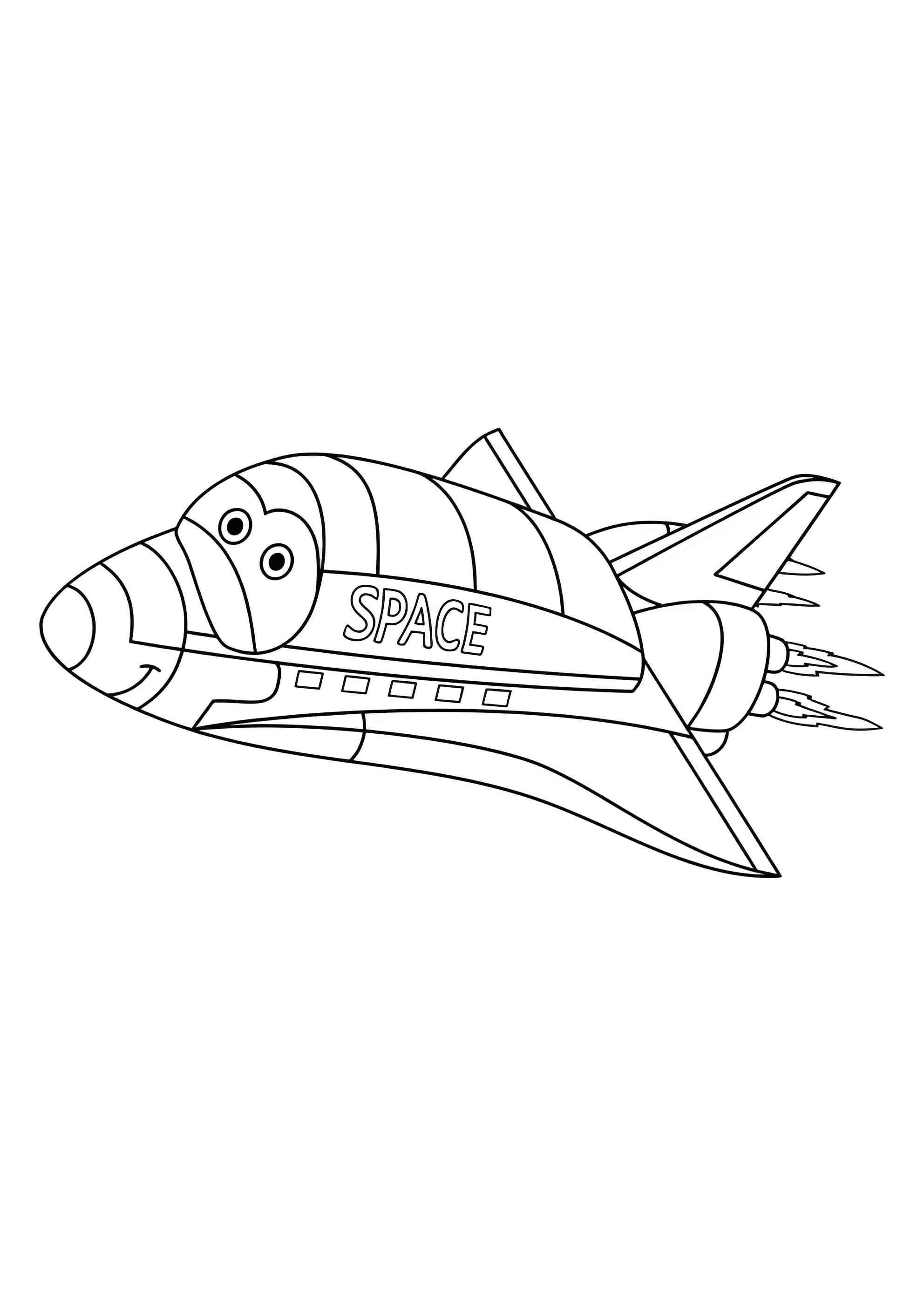 Раскраска Космический шатл
