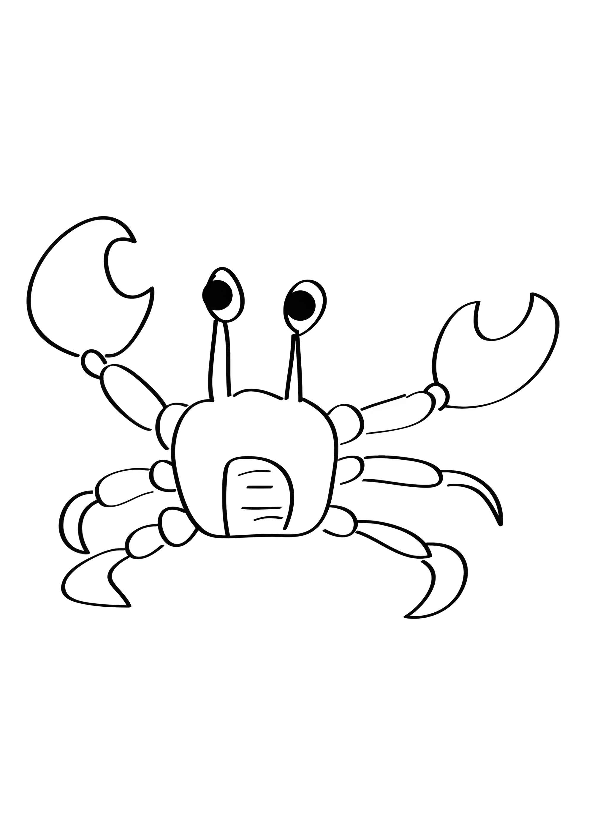 Раскраска Краб