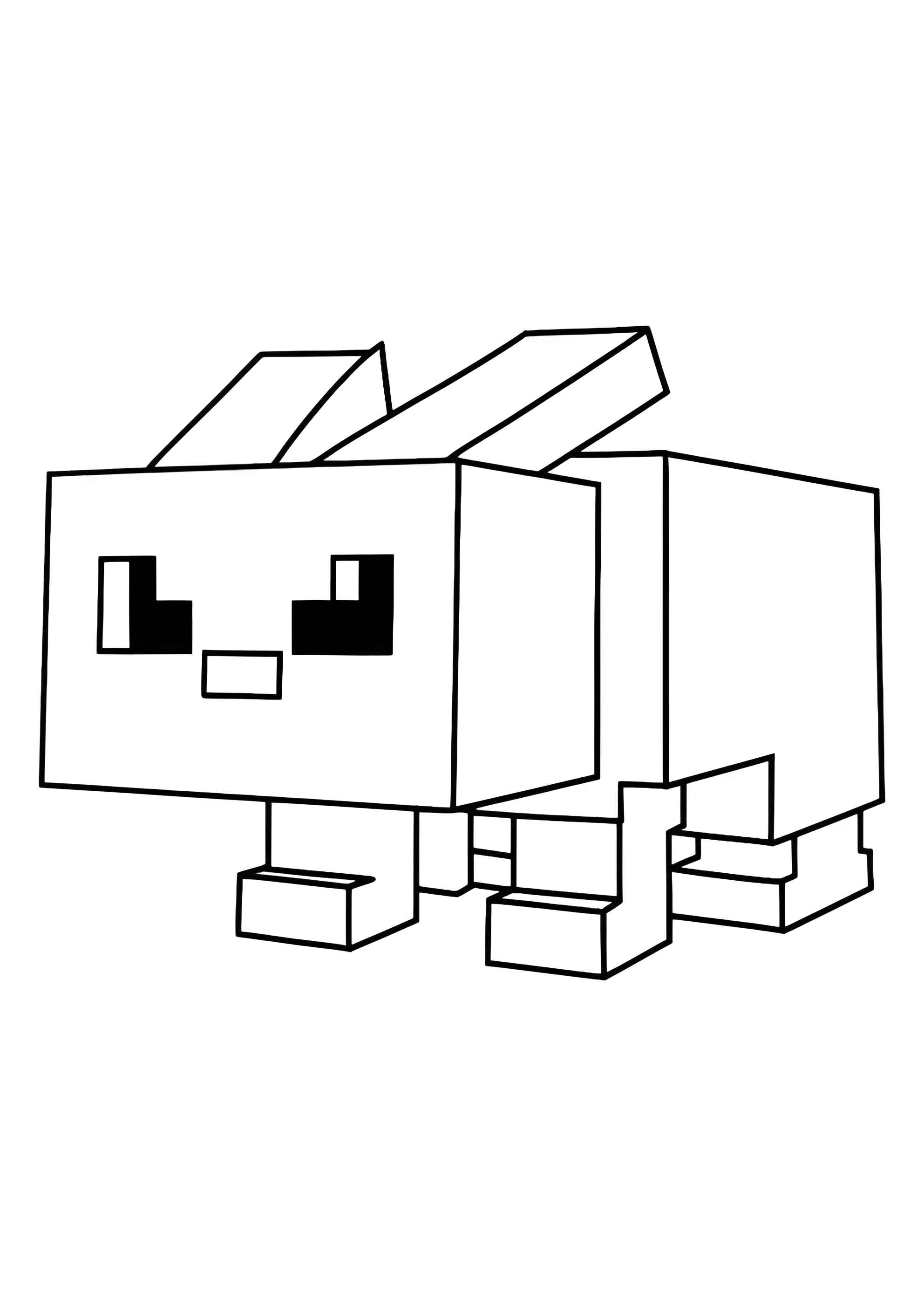 Раскраска Кролик из 99 ночей в лесу