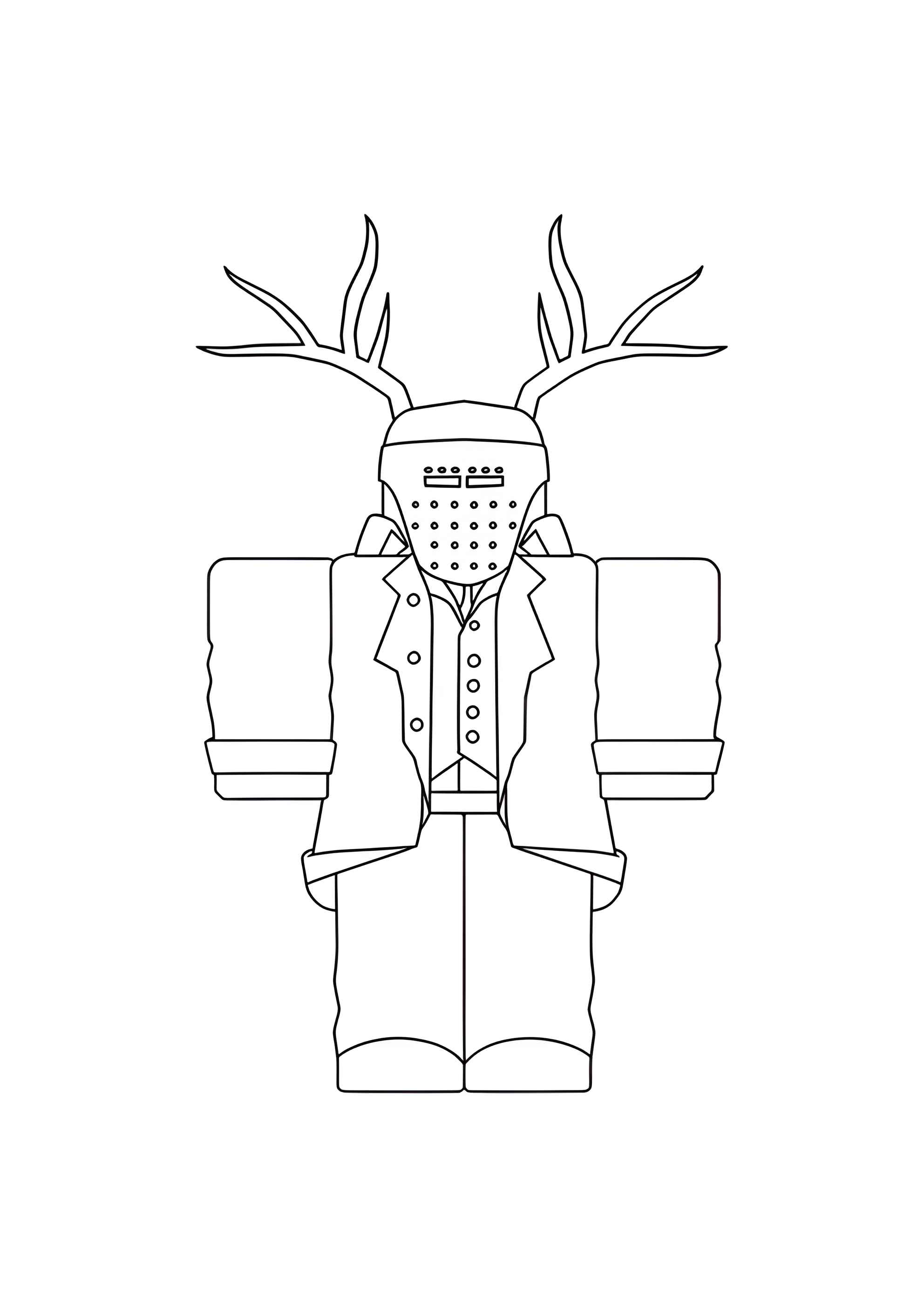 Раскраска Культист-джаггер из 99 ночей в лесу