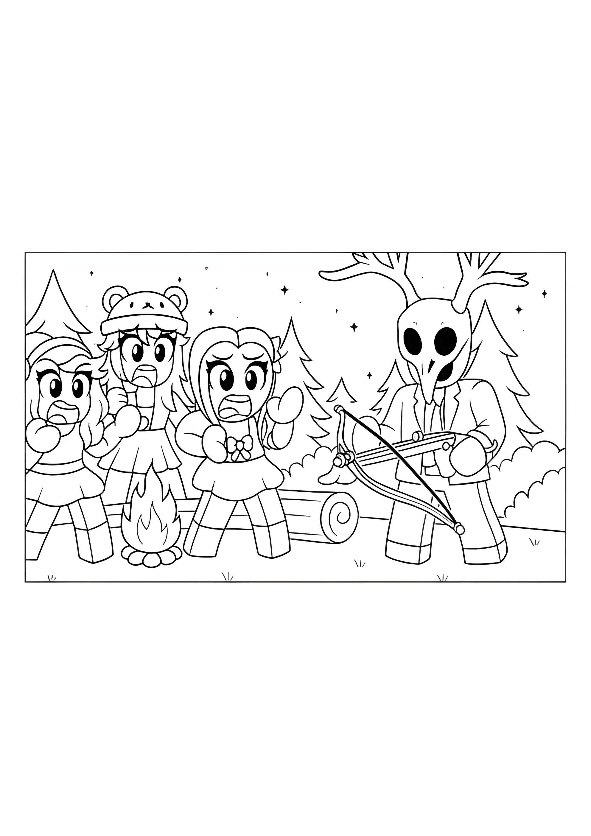 Раскраска Культист против игроков