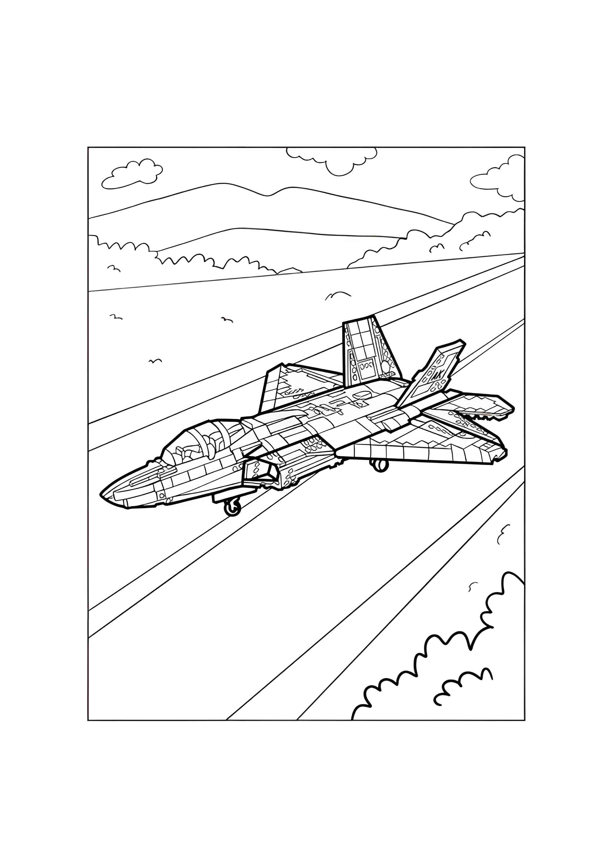 Раскраска Лего истребитель