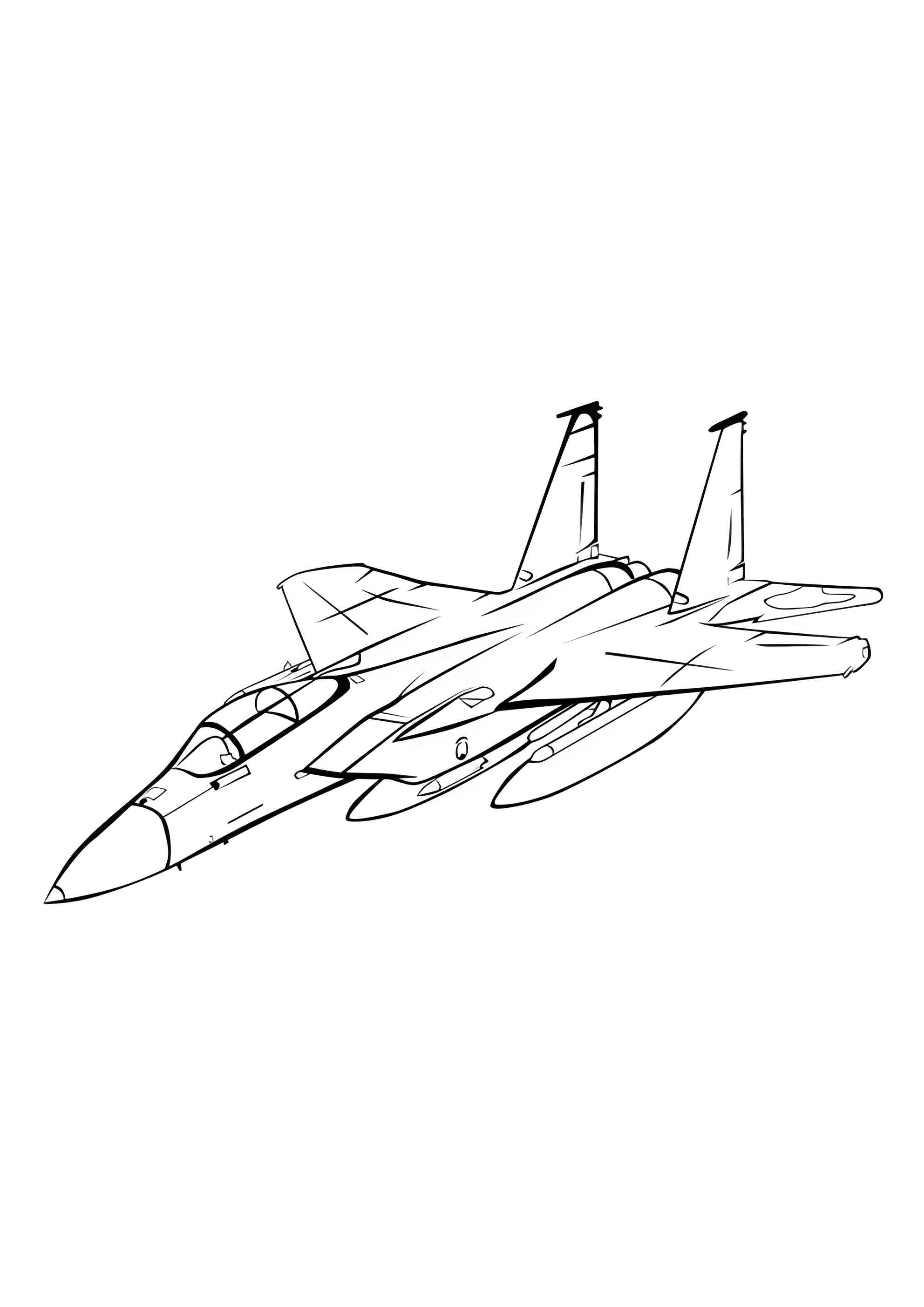 Раскраска Макдоннел-Дуглас F-15 Игл