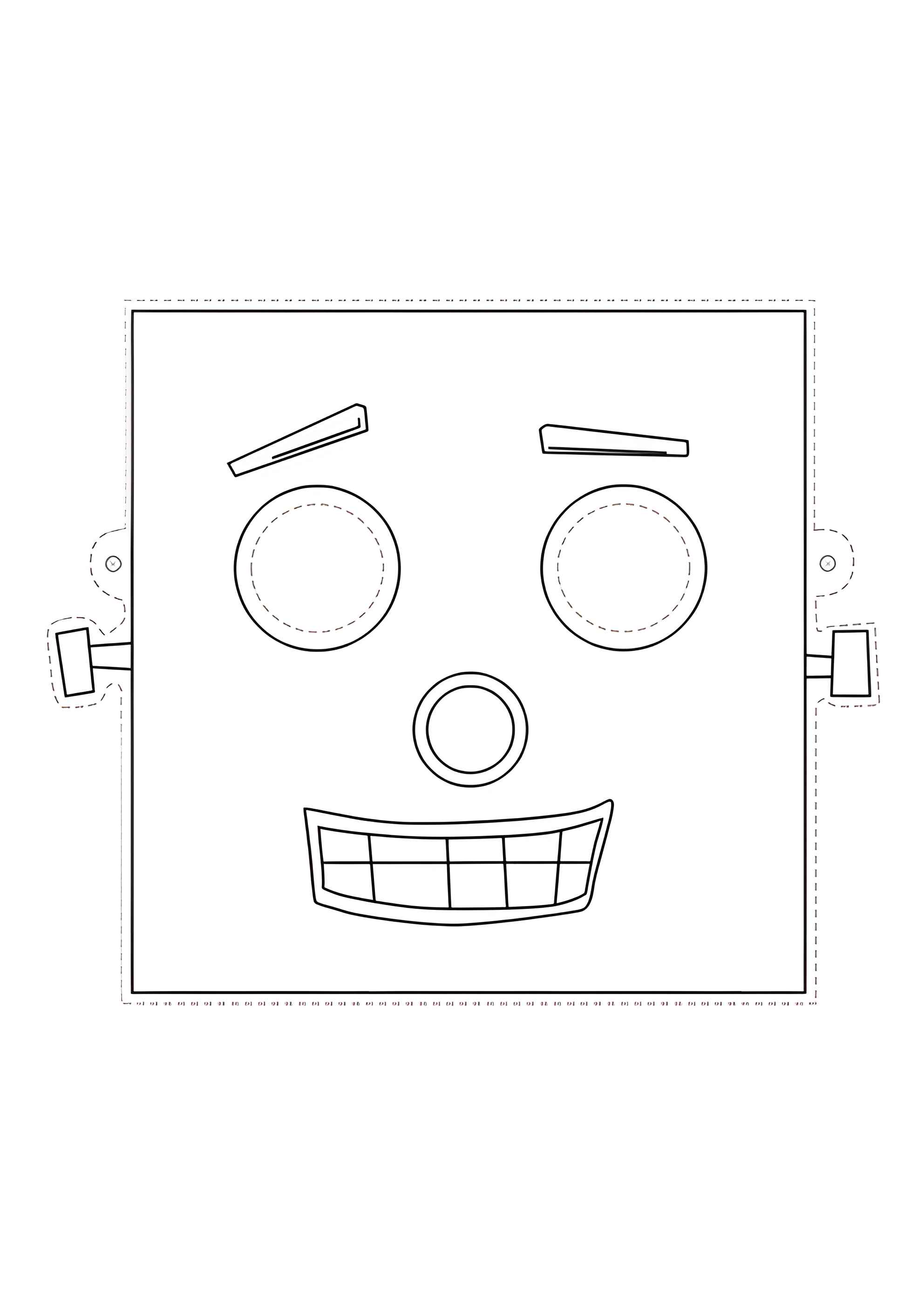 Раскраска Маска робот