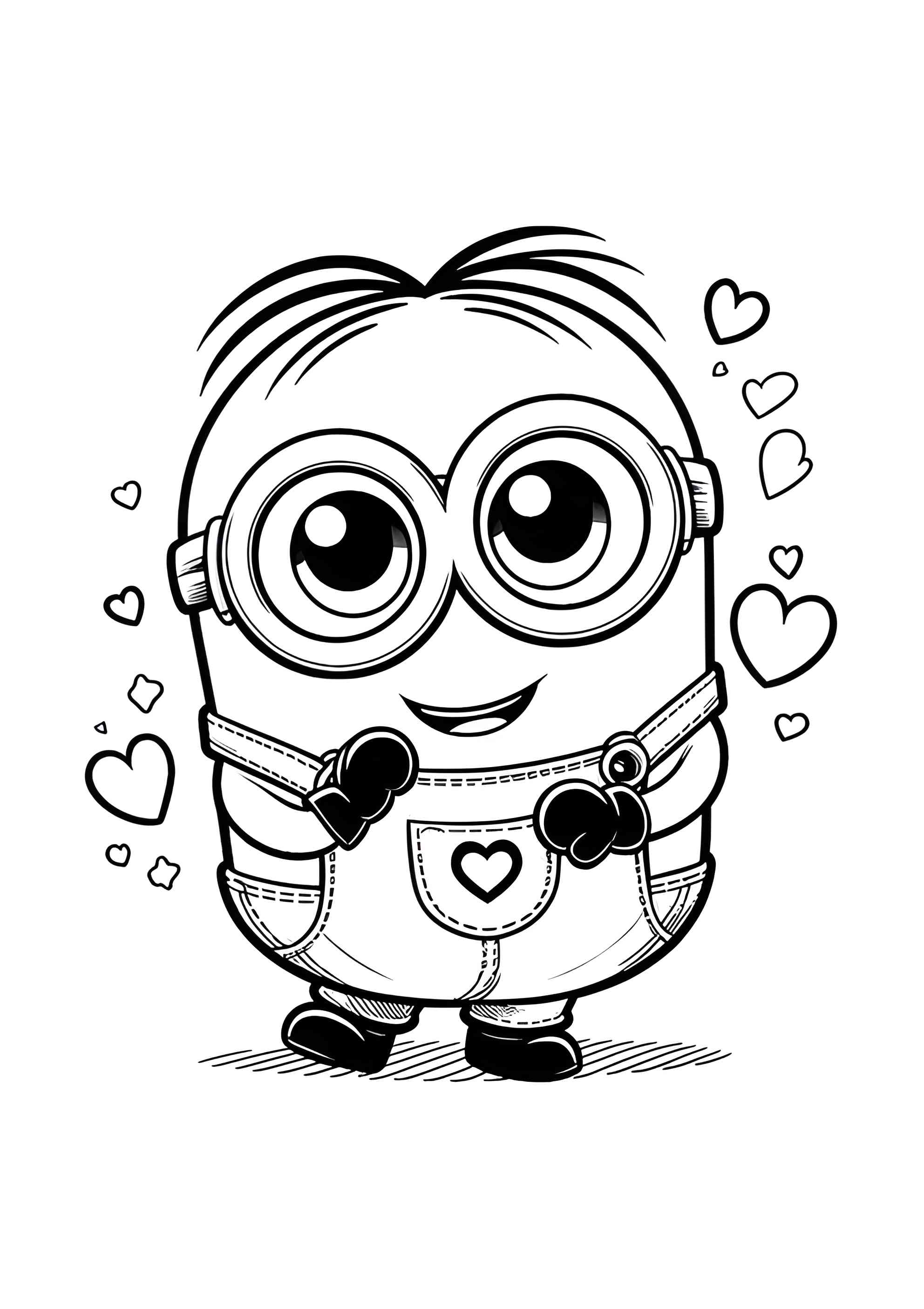 Раскраска Милейший миньон